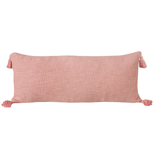 LR Home Insignia Pillow — Coral Pink