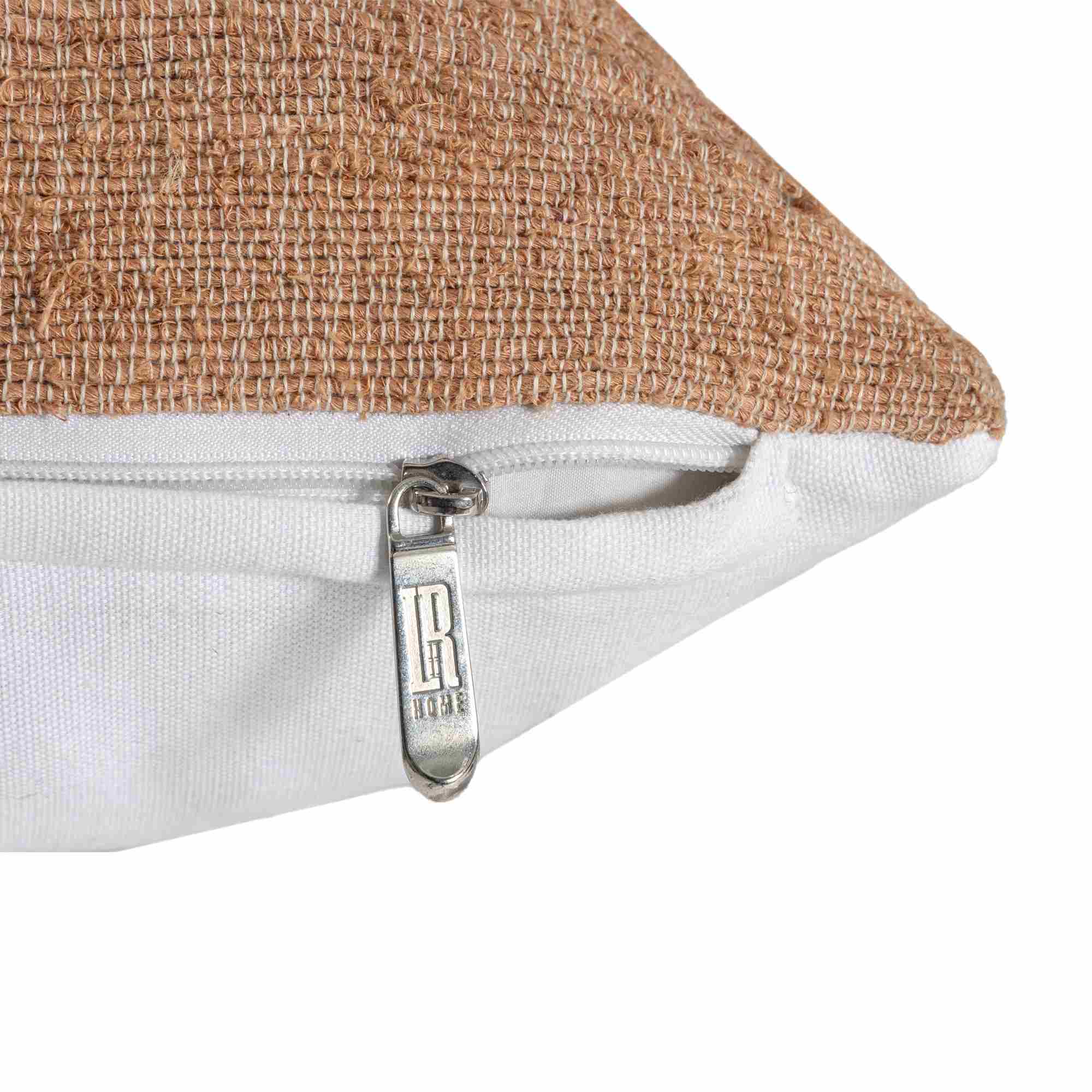 LR Home Horizon Pillow — Rust / Ivory