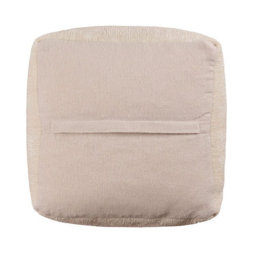 LR Home Taj Pouf — Ivory