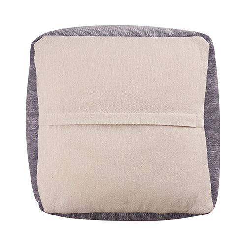 LR Home Taj Pouf — Frost / Gray