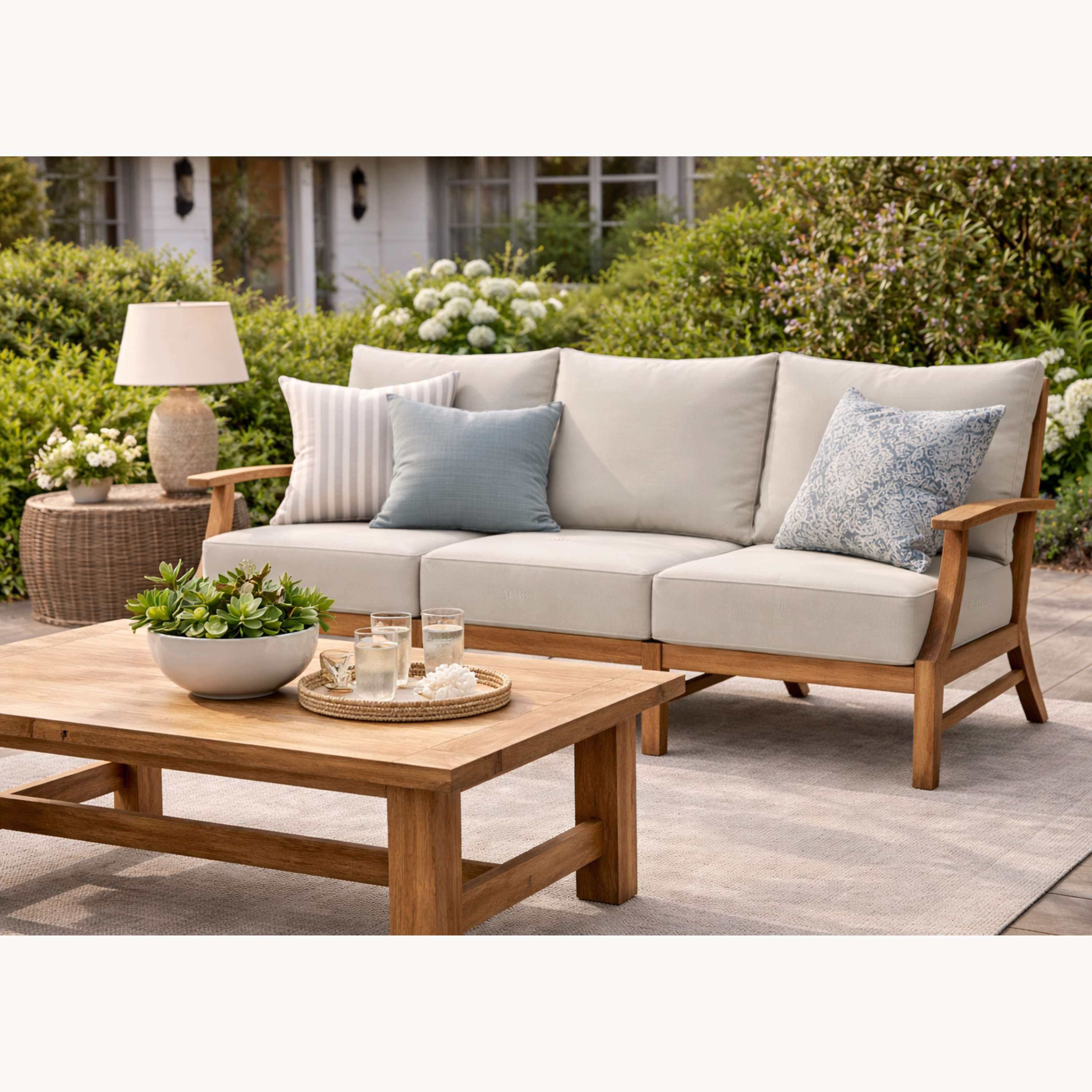 Croquet Teak Sofa