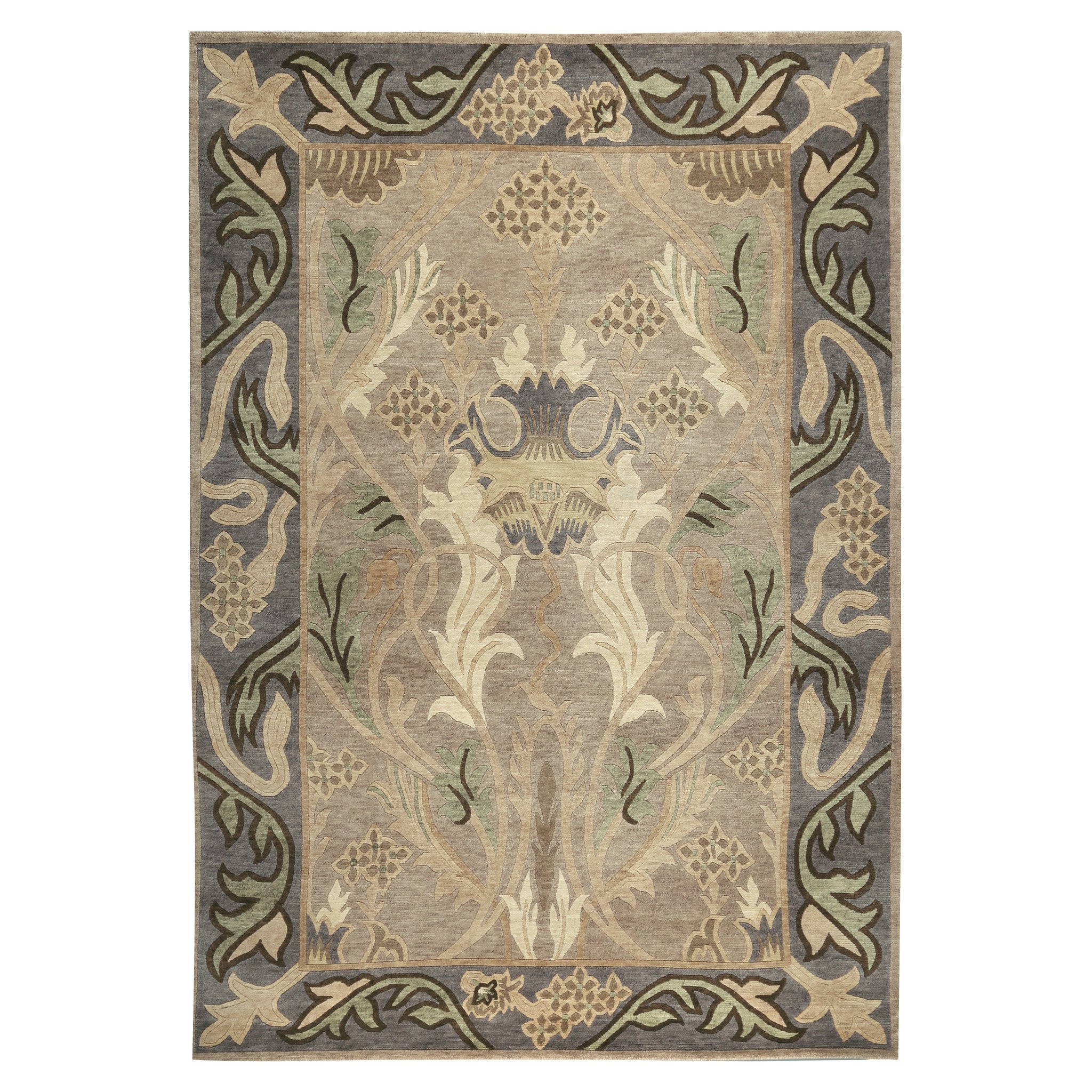 English Garden Rug - Silver - RU-1015-6X9