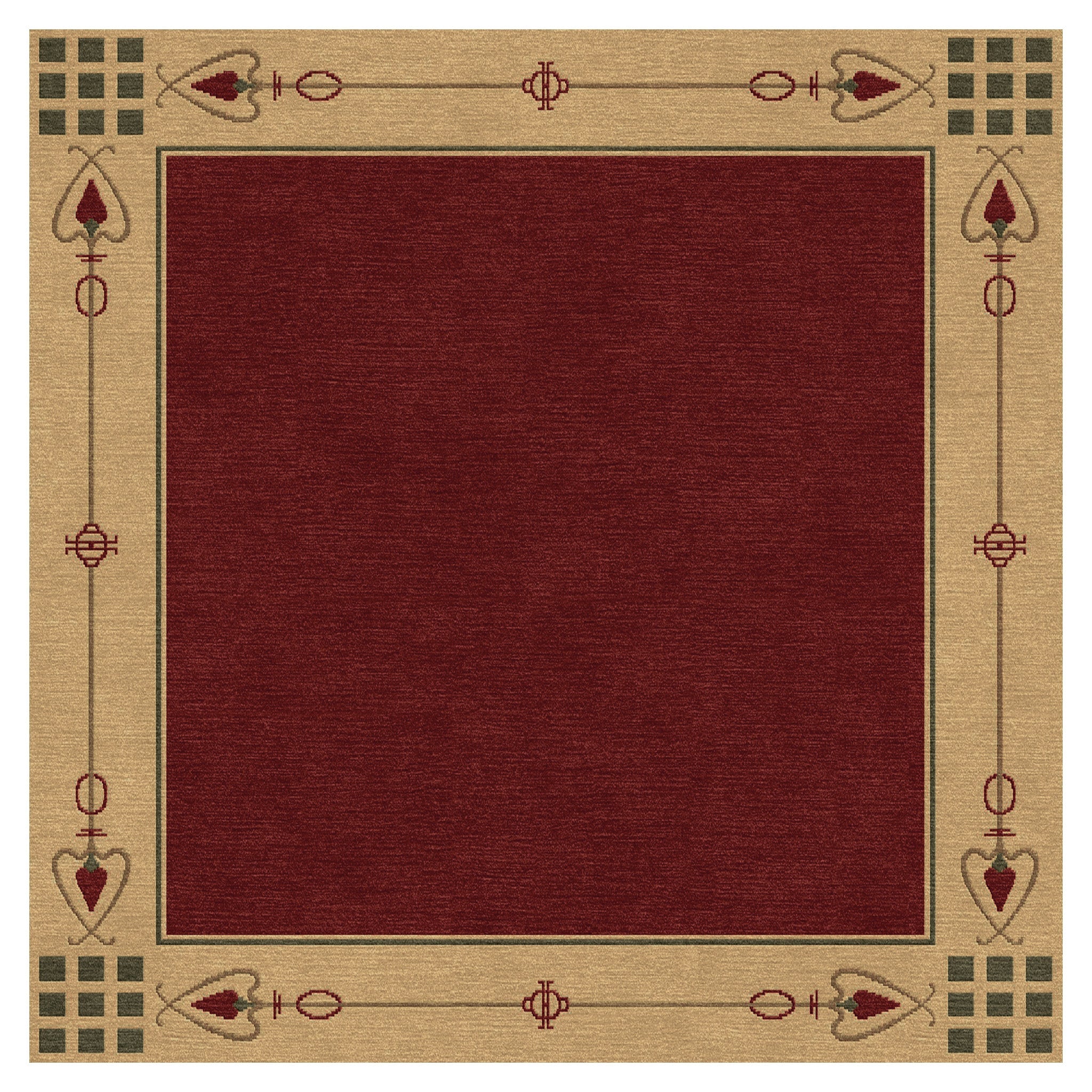 Highland Park Rug - Red - RU-1180-10X14