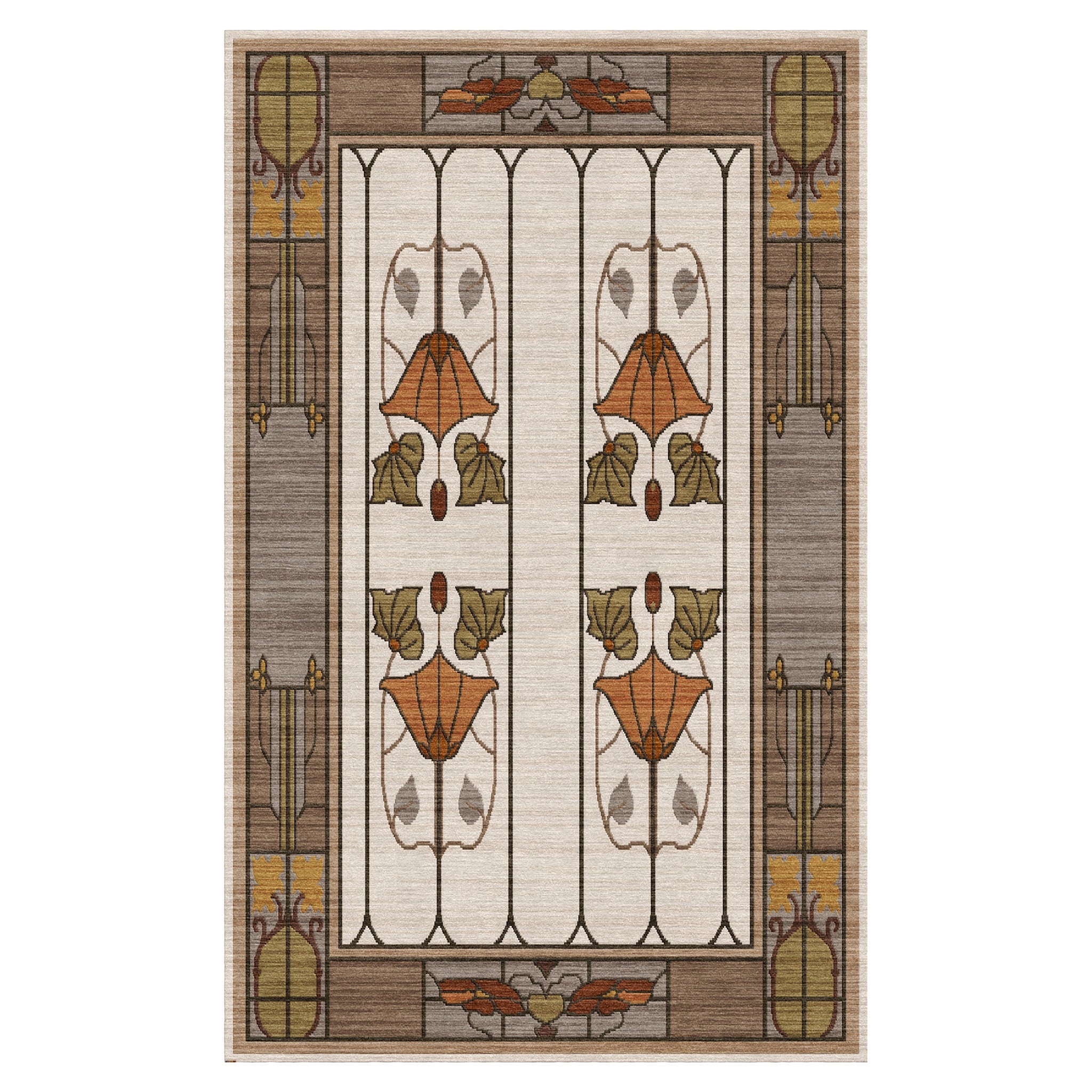 Garden Window Rug, Ivory - RU-1520-10R