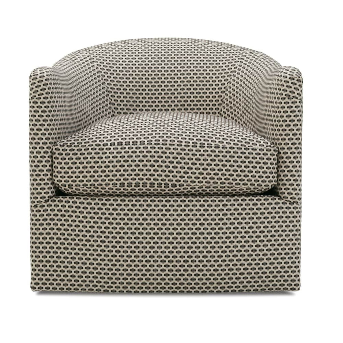 Rowe Furniture Rue Swivel Chair — Bark - Textured Weave