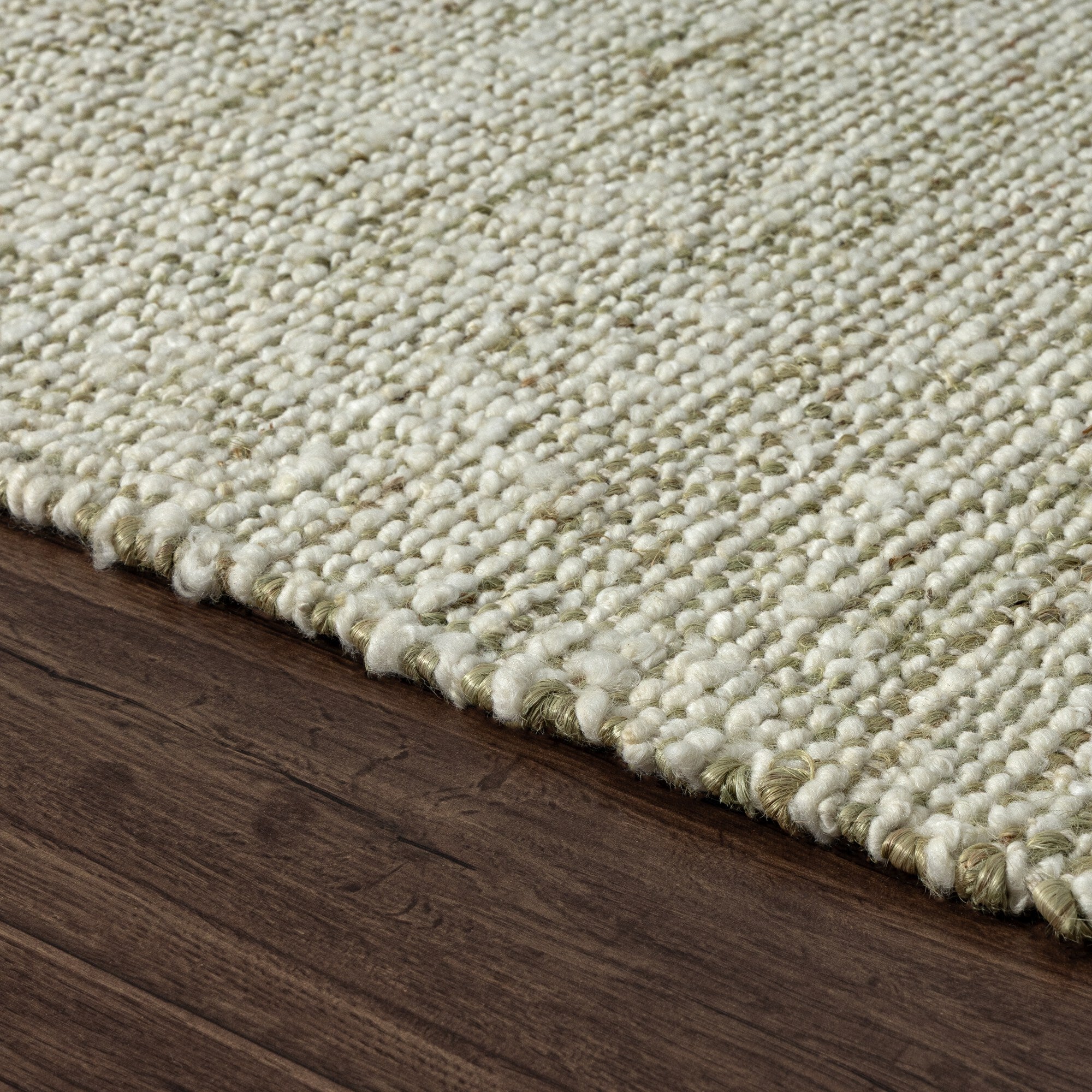 LR Home Savanna Rug — Green / Ivory