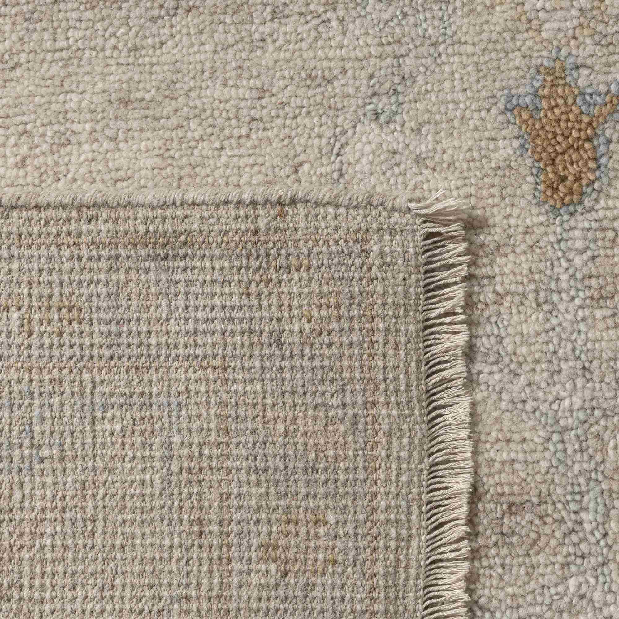 LR Home Senneh Rug — Wheat/Blue