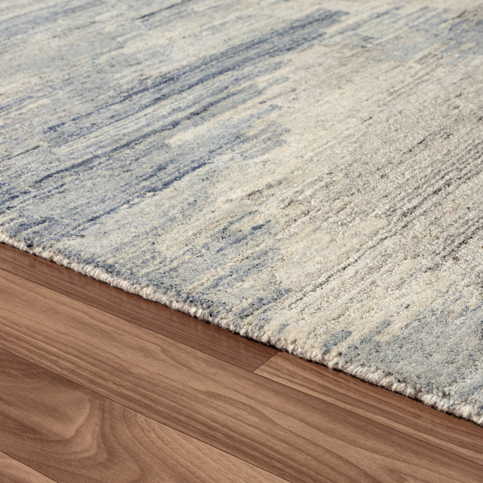 LR Home Stria Rug — Blue / Gray