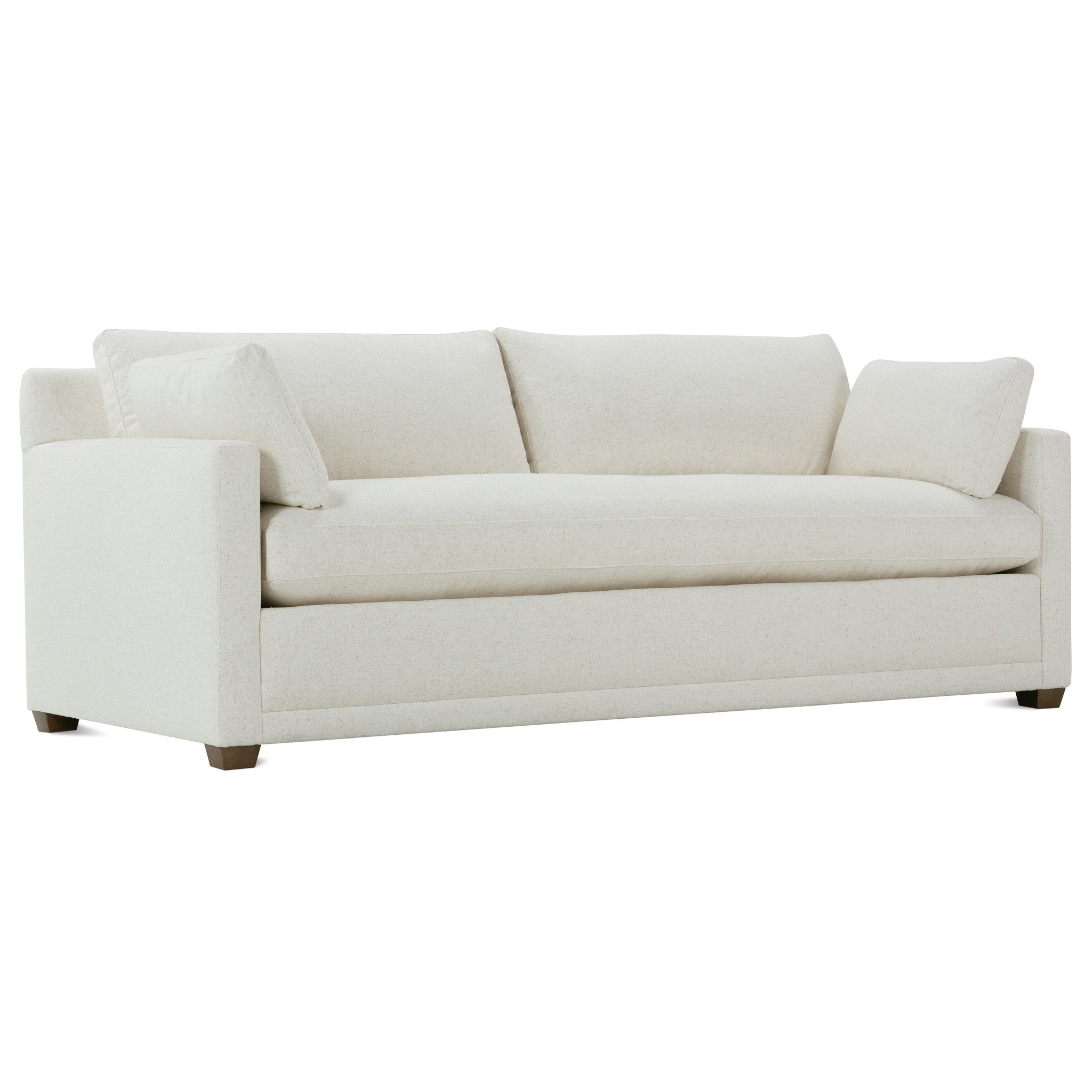 Rowe Furniture Sylvie Bench Cushion Sofa — Bone White - Chenille