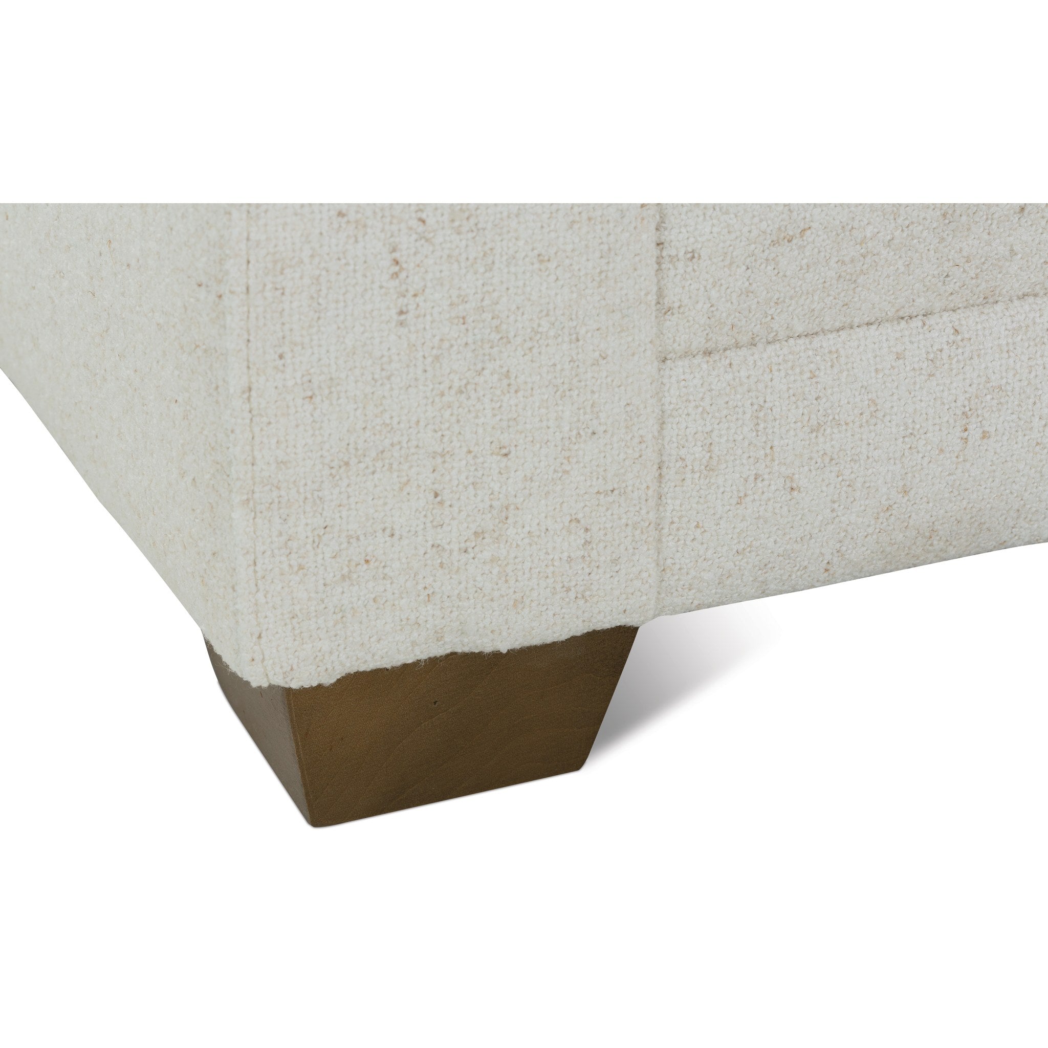 Rowe Furniture Sylvie Bench Cushion Sofa — Bone White - Chenille