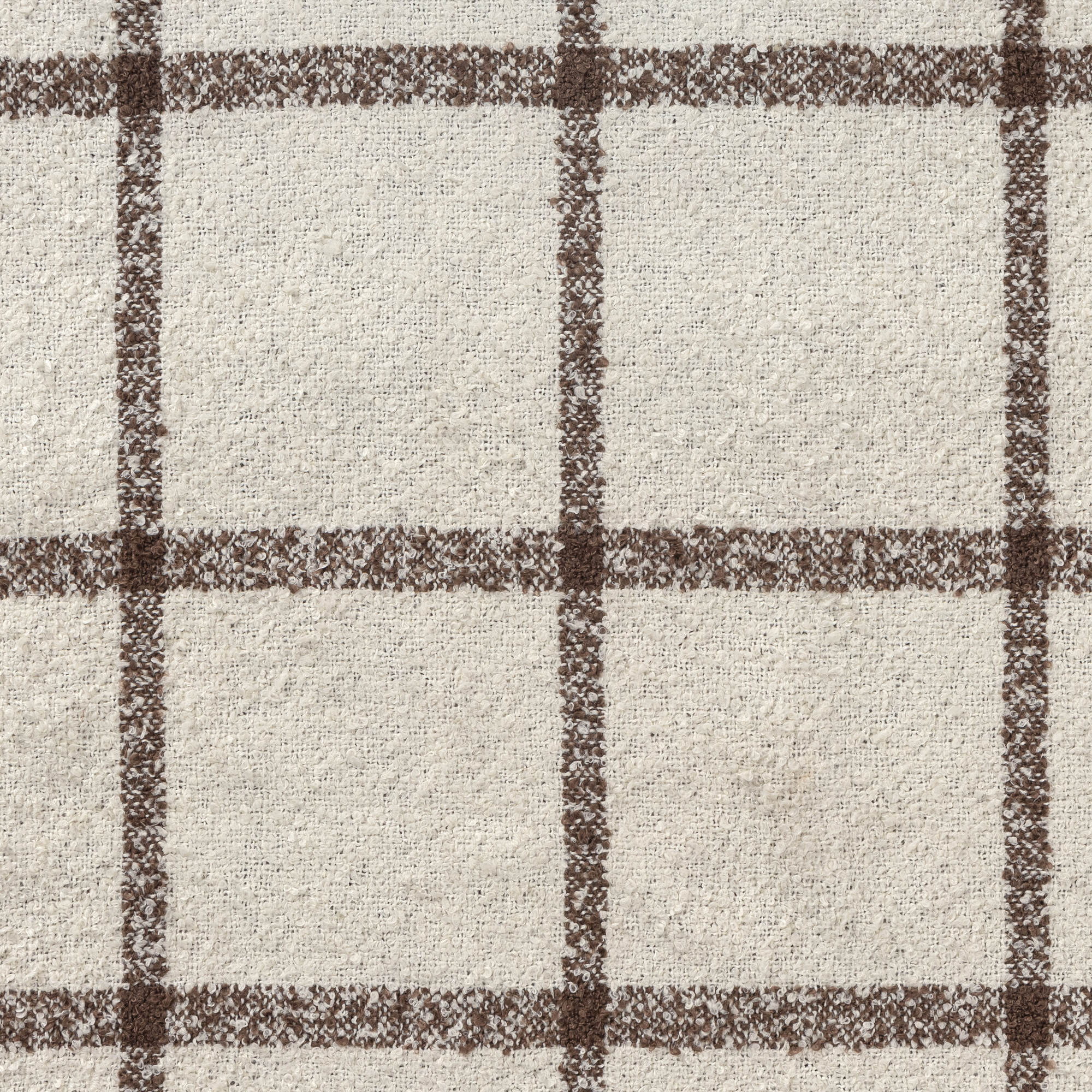 LR Home Lattice Throw — Ivory / Brown