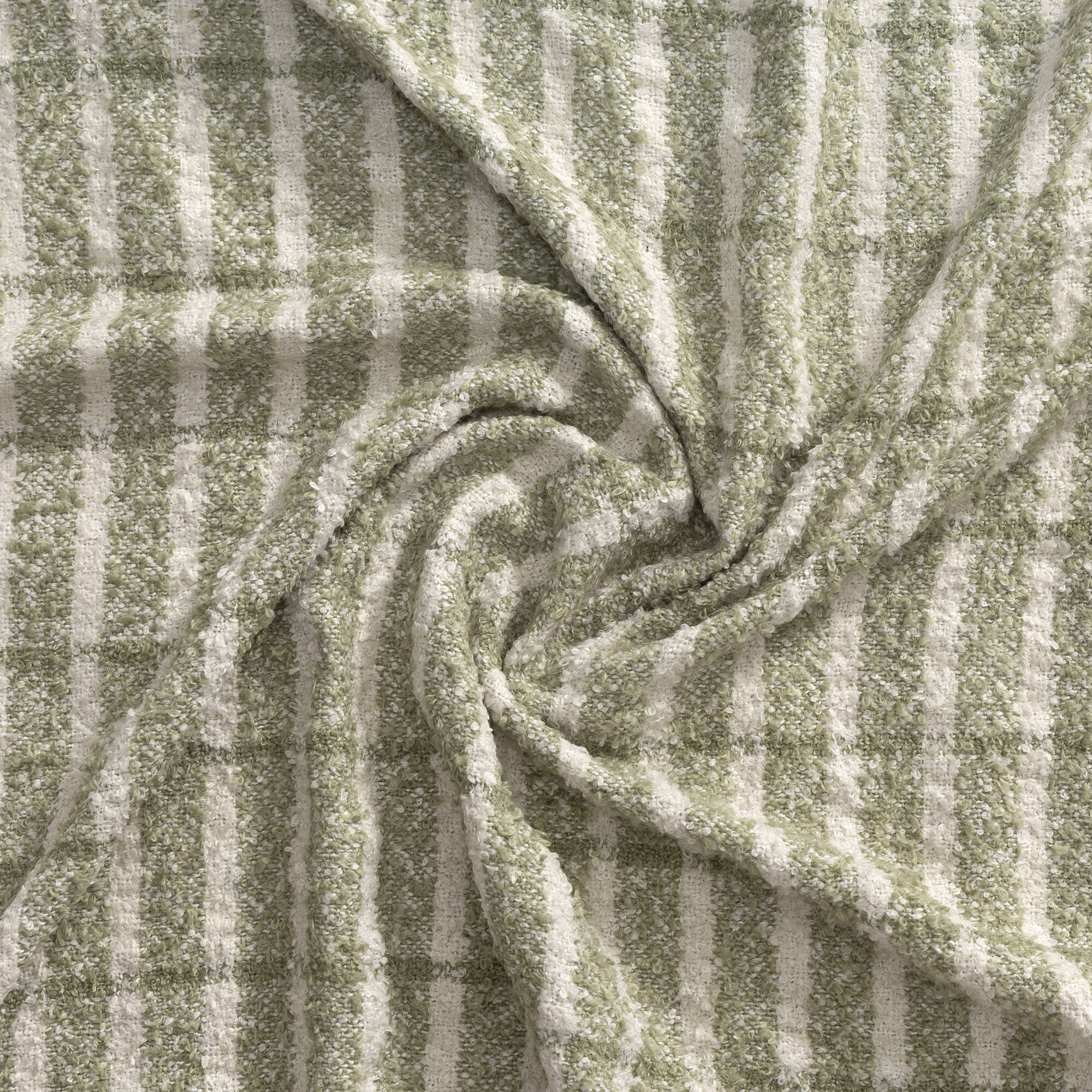 LR Home Lattice Throw — Green / Ivory