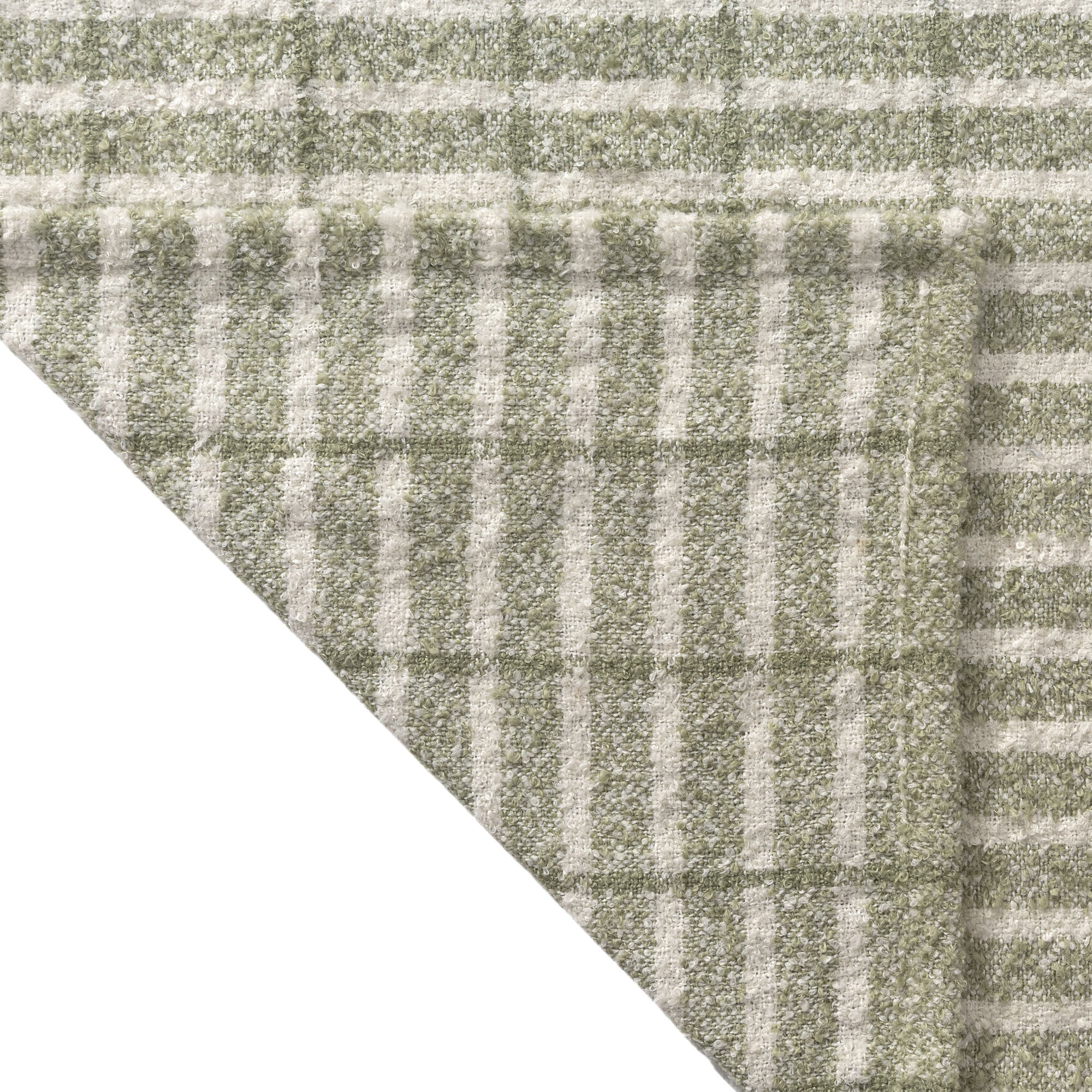 LR Home Lattice Throw — Green / Ivory