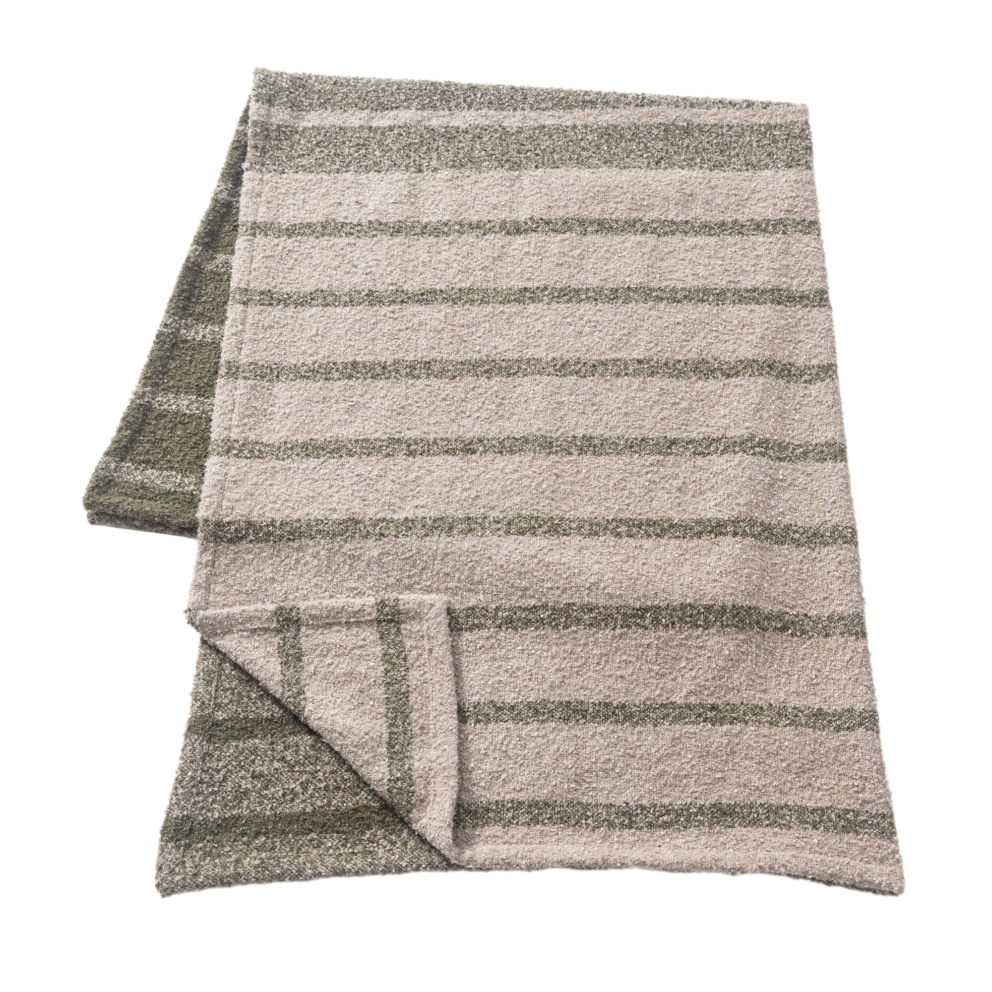 LR Home Lattice Throw — Green / Gray