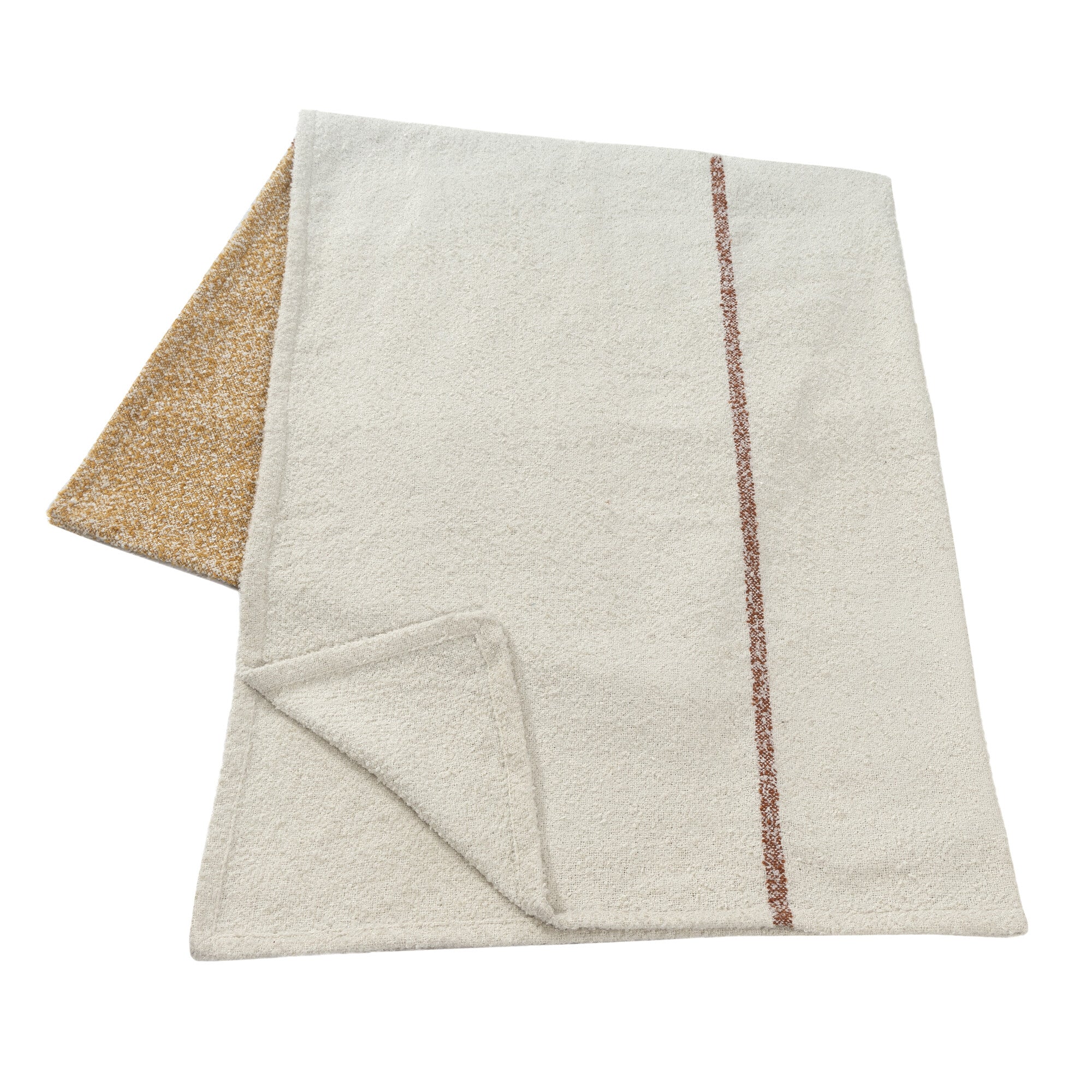 LR Home Lattice Throw — Ivory Mustard