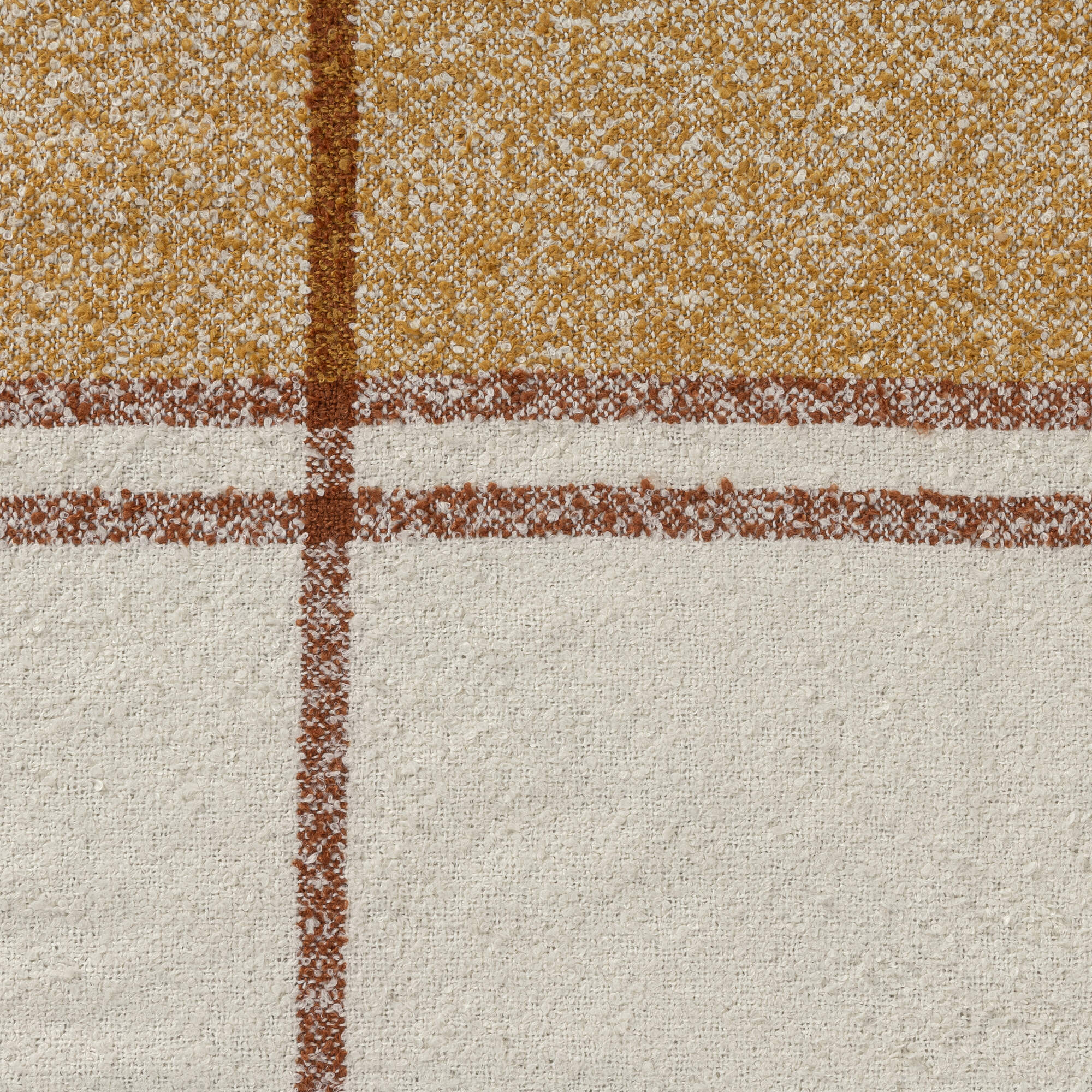 LR Home Lattice Throw — Ivory Mustard