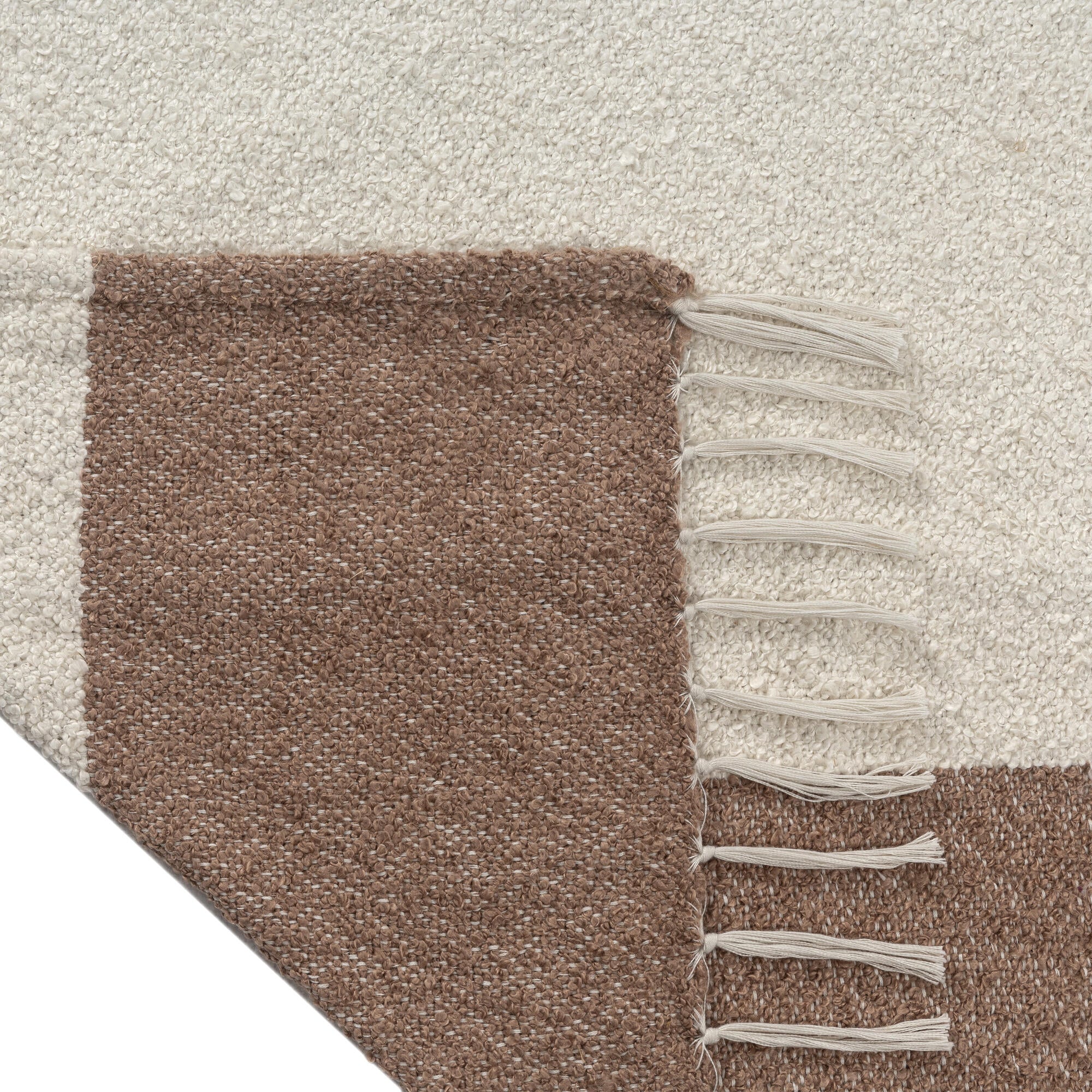 LR Home Lattice Throw — Ivory/Orche