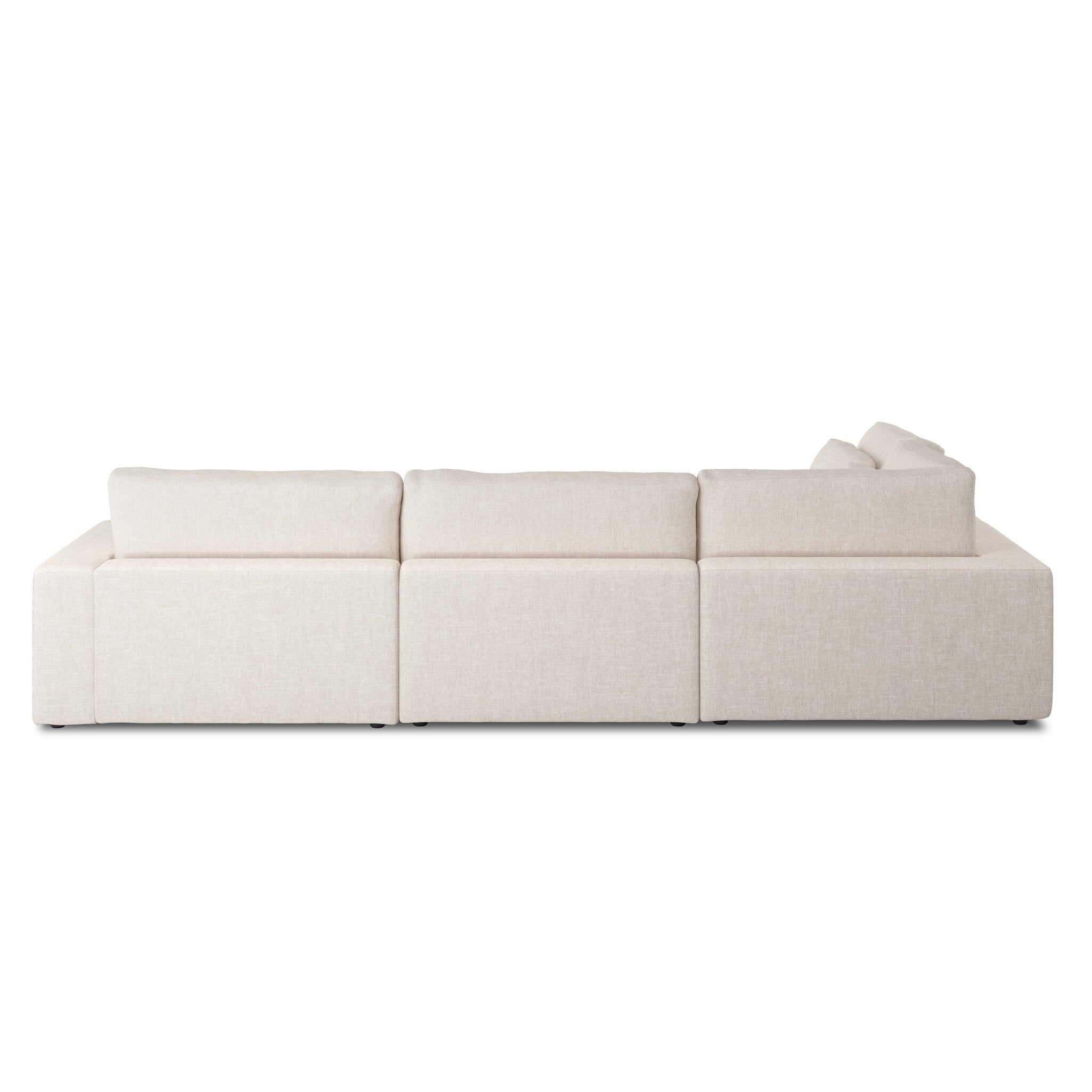 Four Hands Bloor 4-Piece Sectional W/ Ottoman — Essence Natural