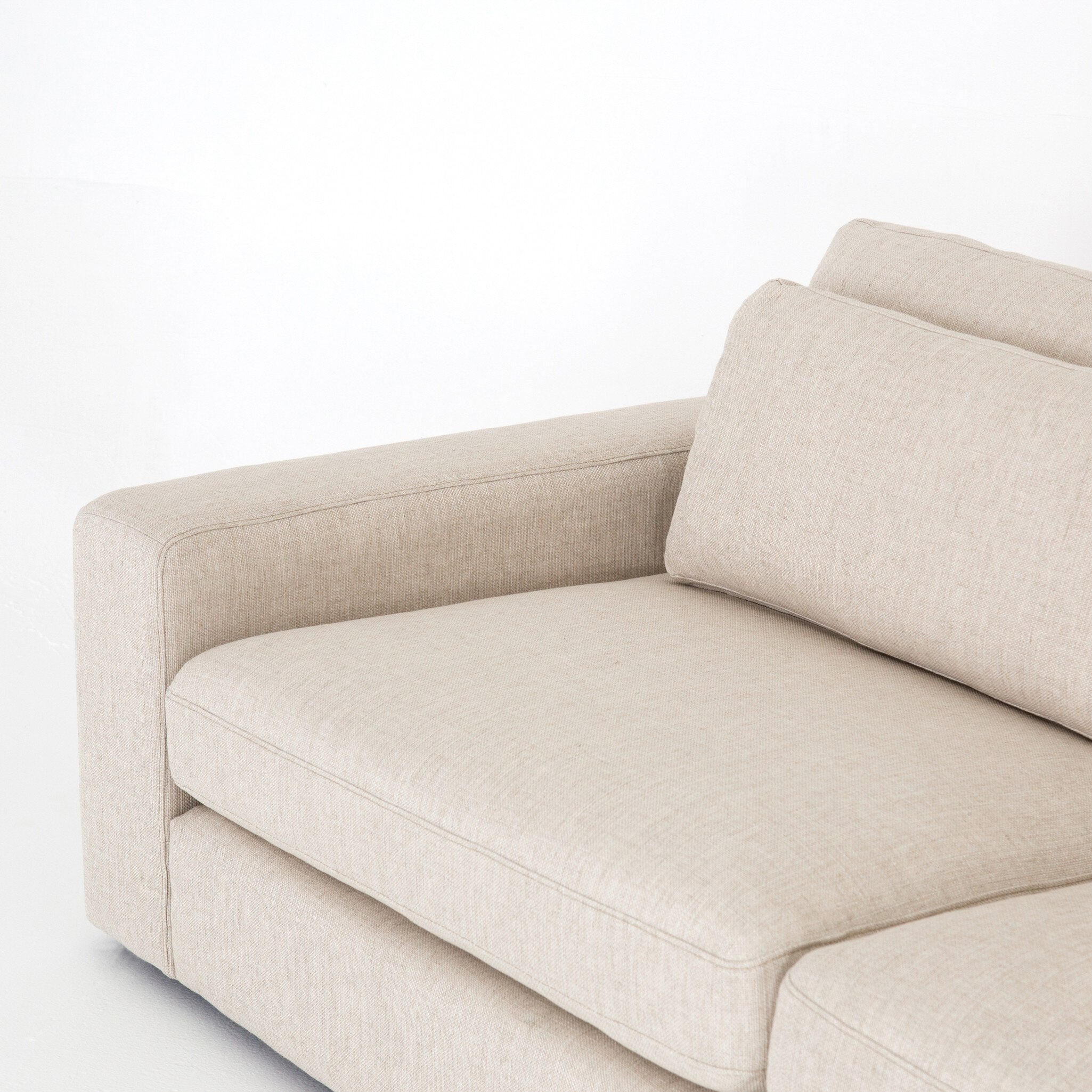 Four Hands Bloor 4-Piece Sectional W/ Ottoman — Essence Natural