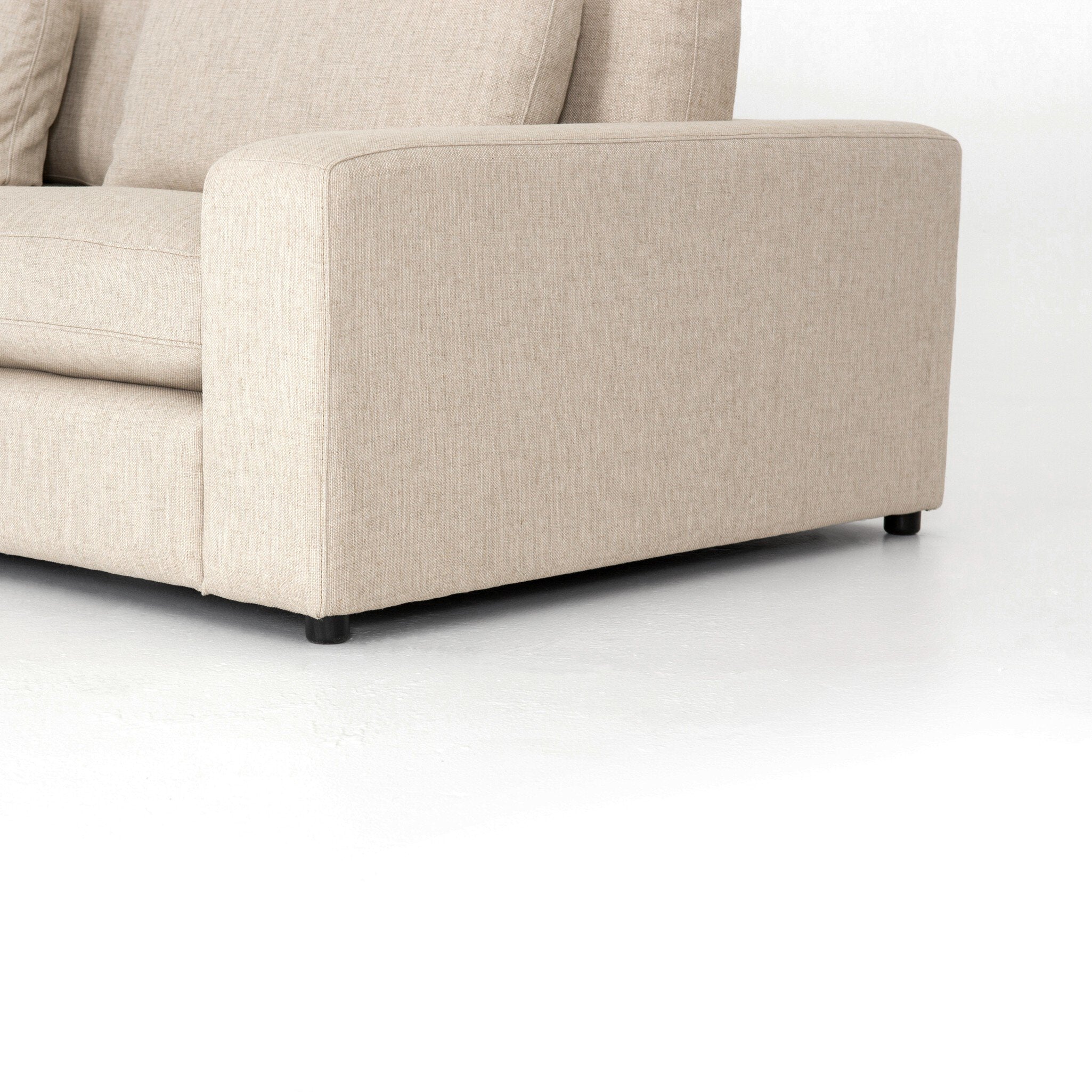 Four Hands Bloor 4-Piece Sectional W/ Ottoman — Essence Natural