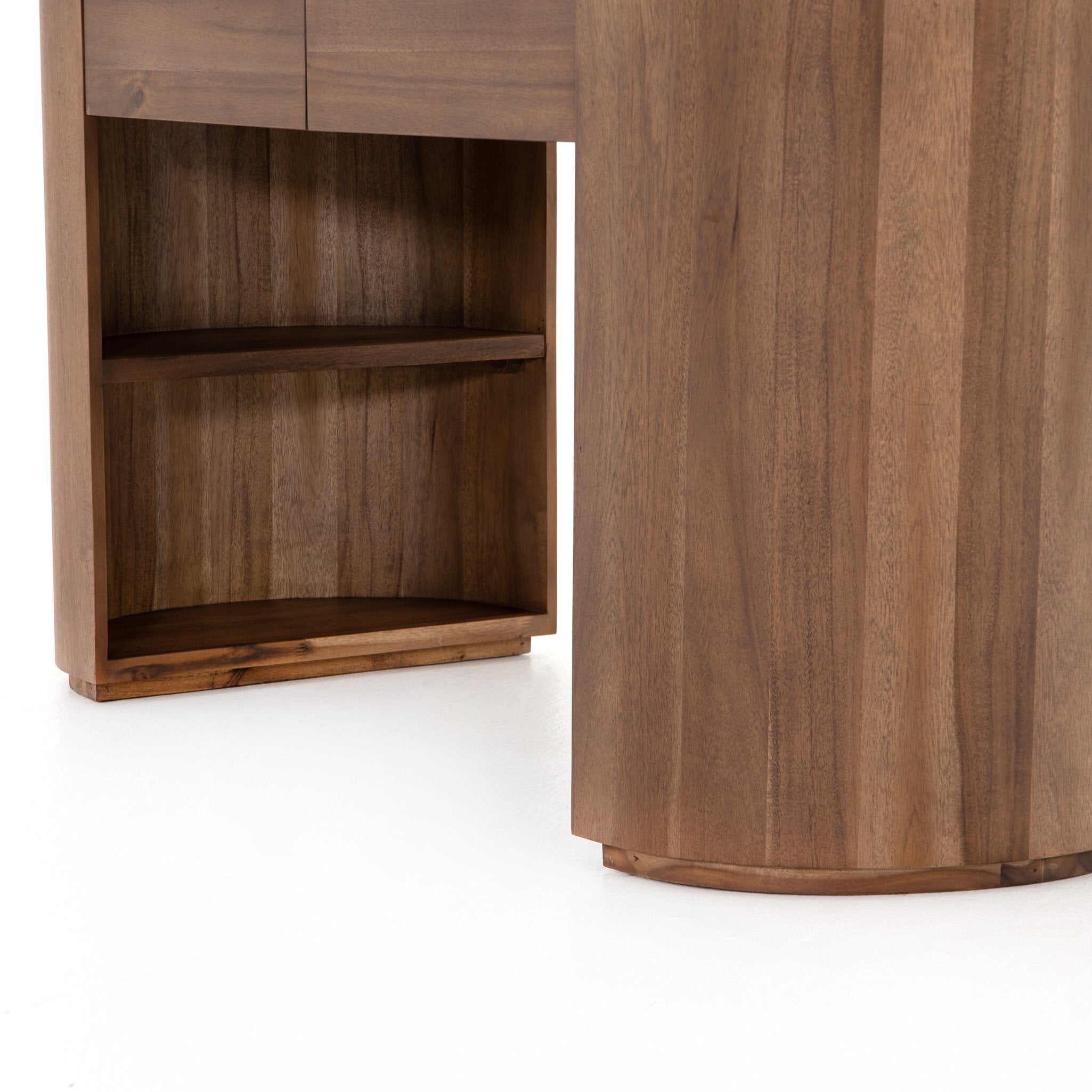 Four Hands Pilar Desk — Caramel Brown Veneer-Caramel Brown