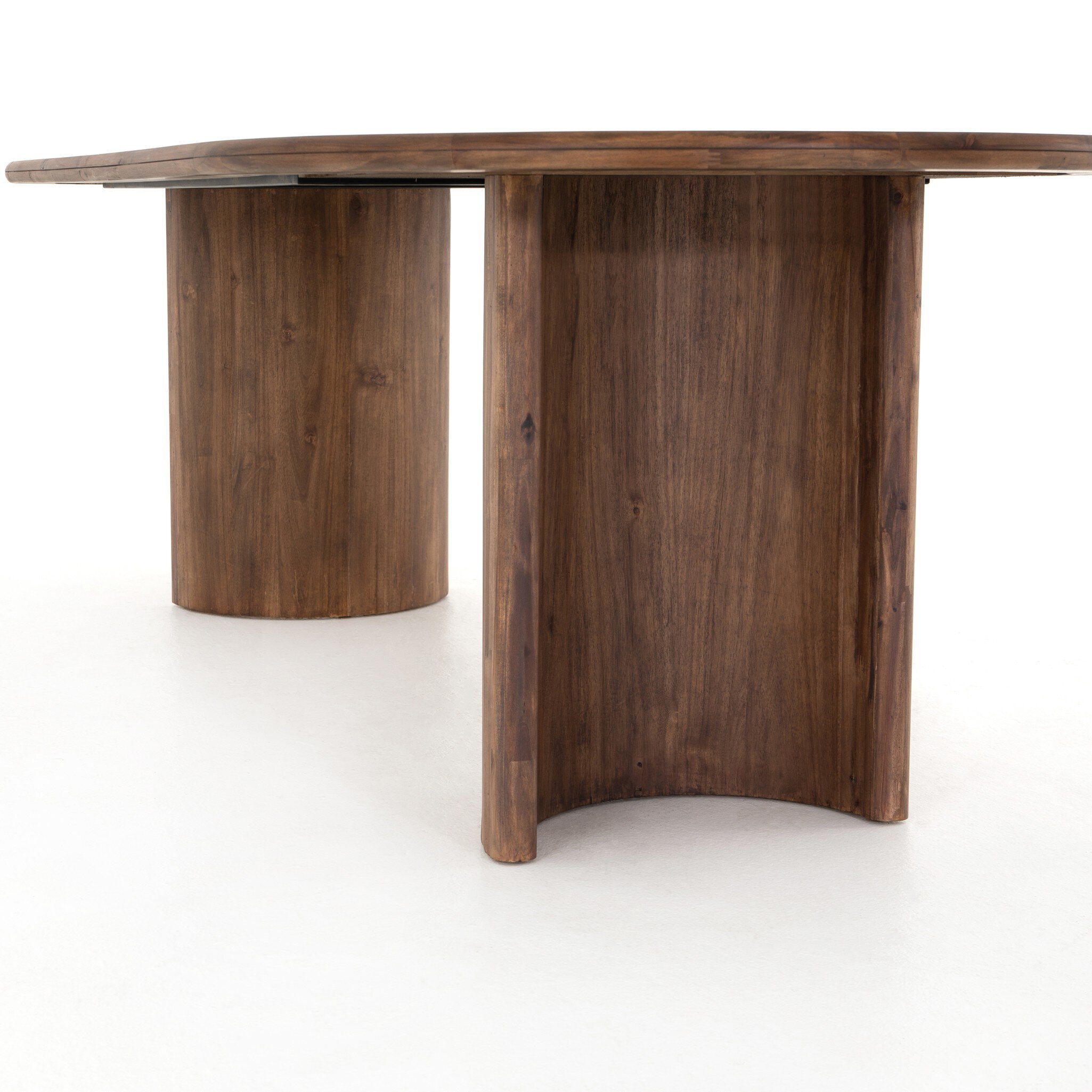 Four Hands Paden Dining Table — Seasoned Brown Acacia-Seasoned Brown Acacia Solid