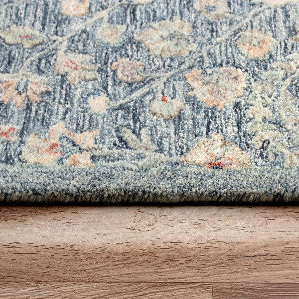 LR Home Vintage Rug — SLATE BLUE