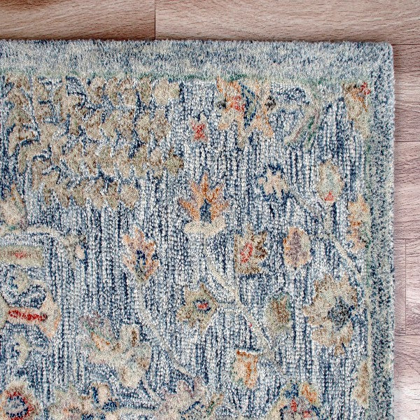 LR Home Vintage Rug — SLATE BLUE