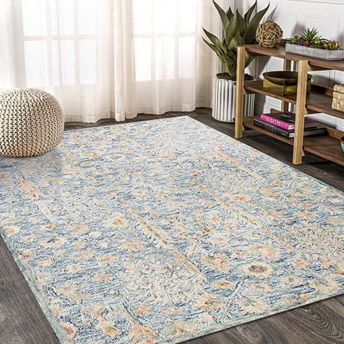 LR Home Vintage Rug — SLATE BLUE
