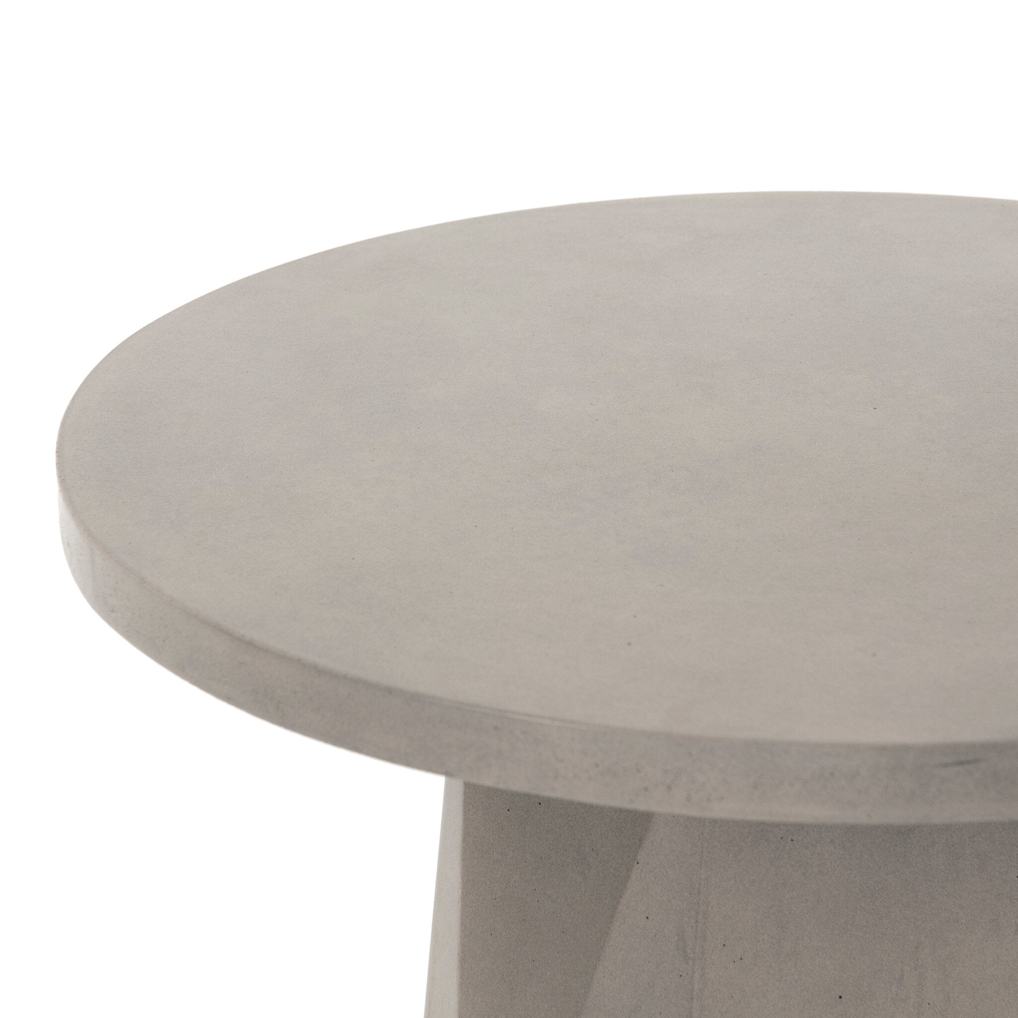 Four Hands Bowman Outdoor End Table — Grey Concrete
