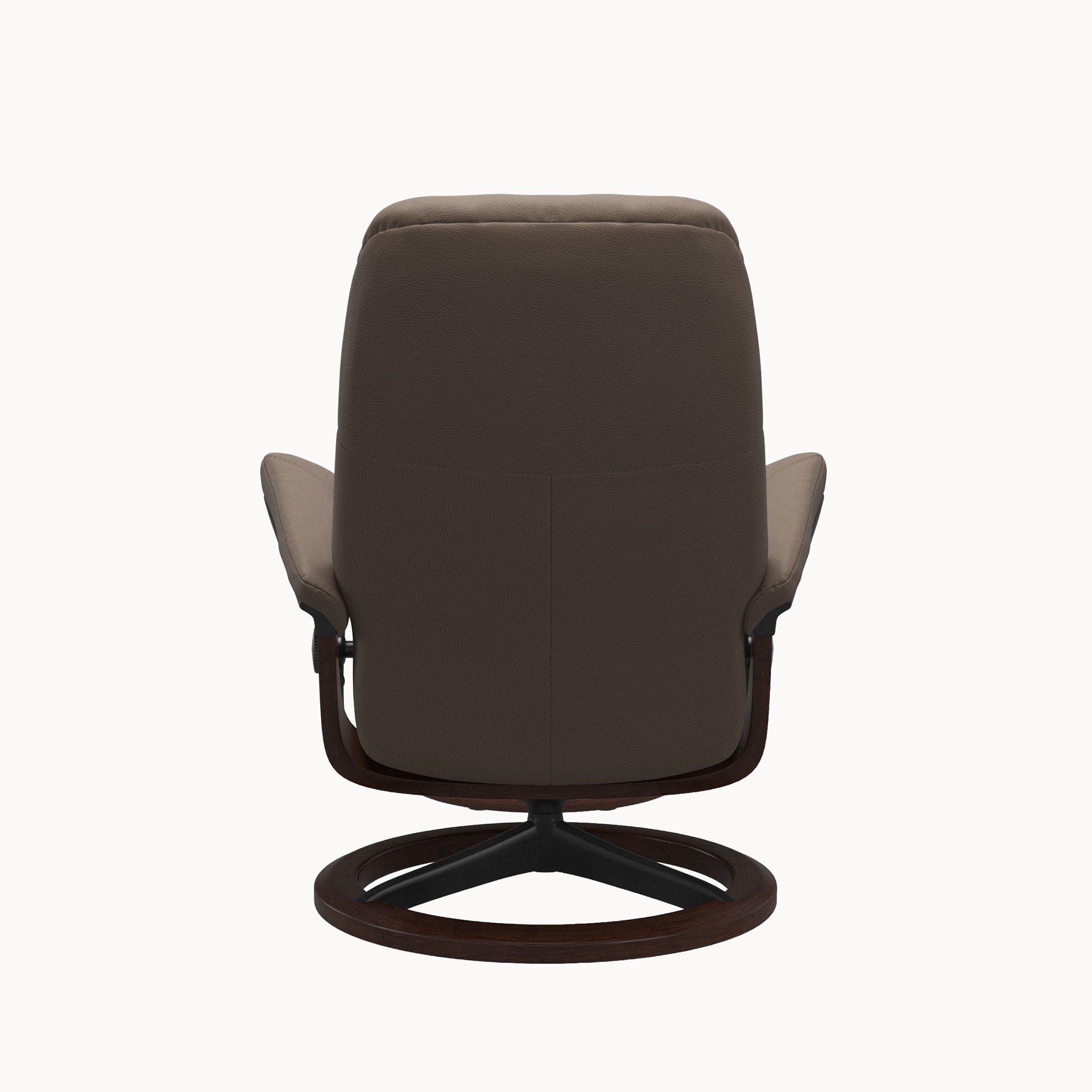 Stressless Consul Classic Base Chair & Ottoman - Batick Mole