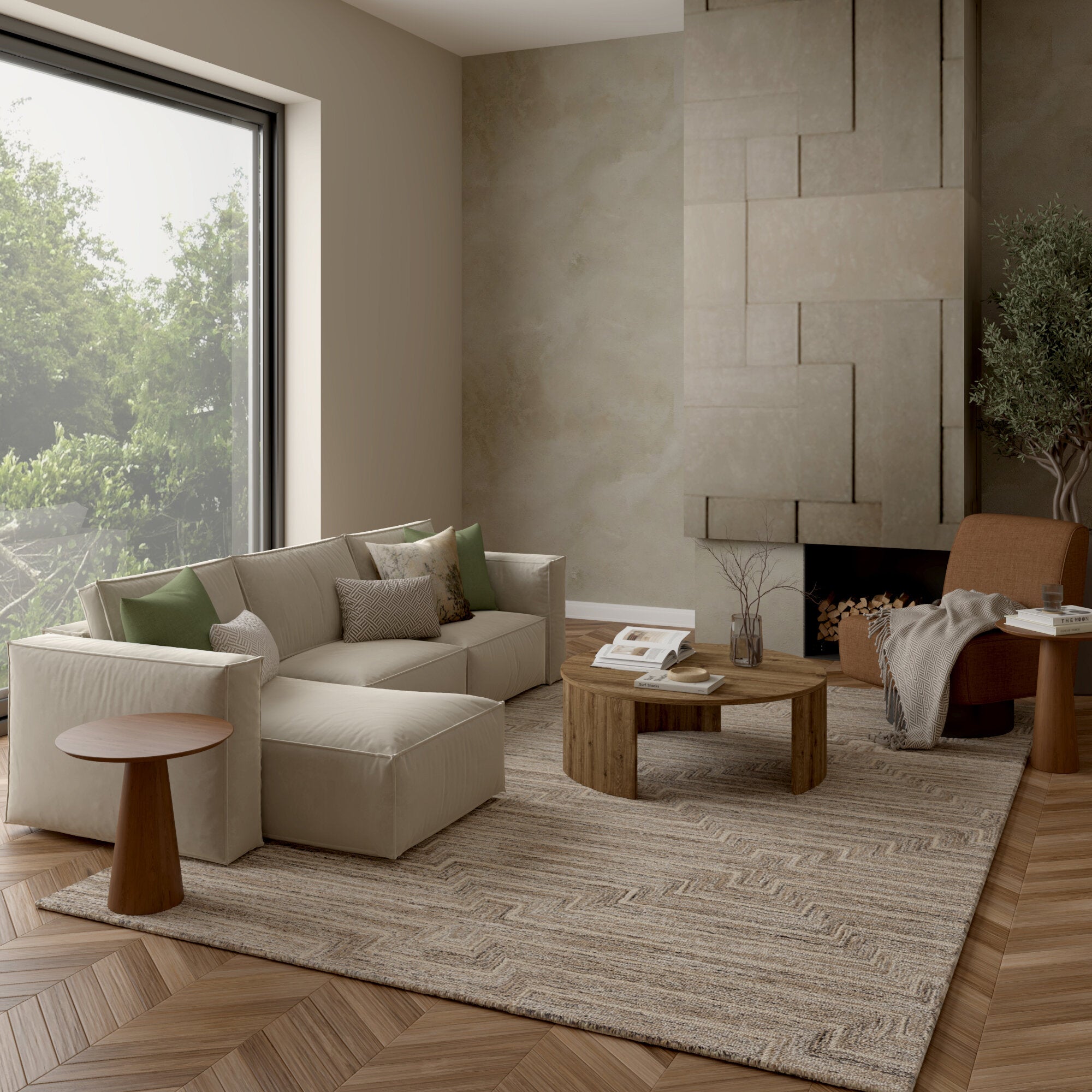 LR Home Delta Rug — Taupe