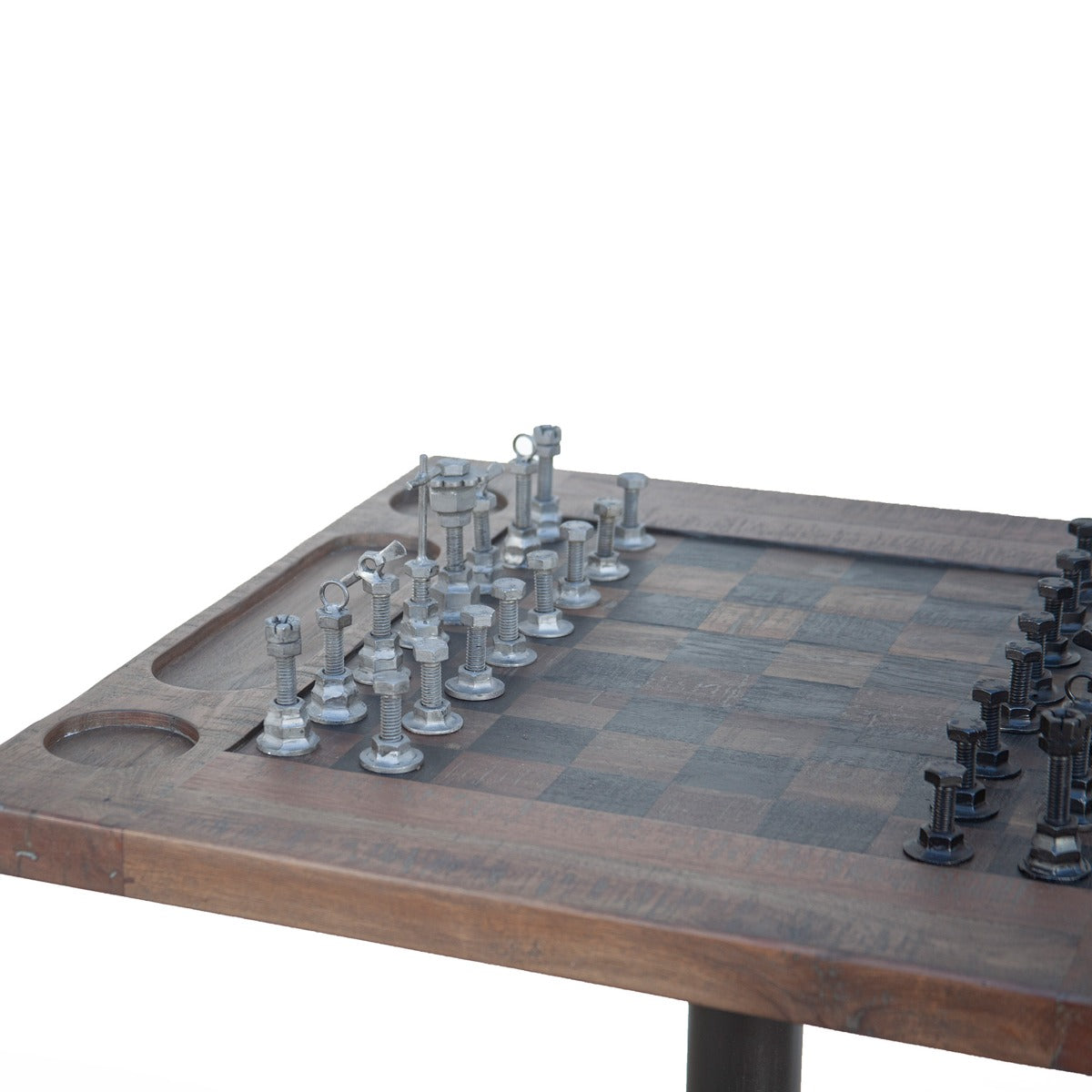 Home Trends & Design Eiffel 30" Chess Bistro Table — Natural