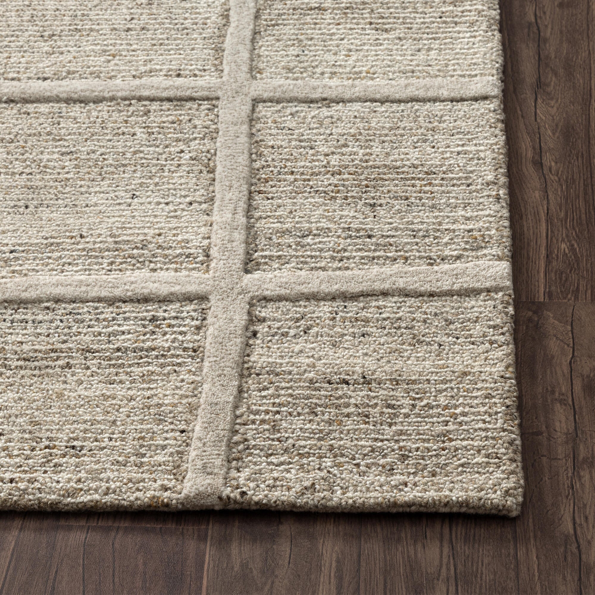 LR Home Marina Rug — TAUPE/IVORY