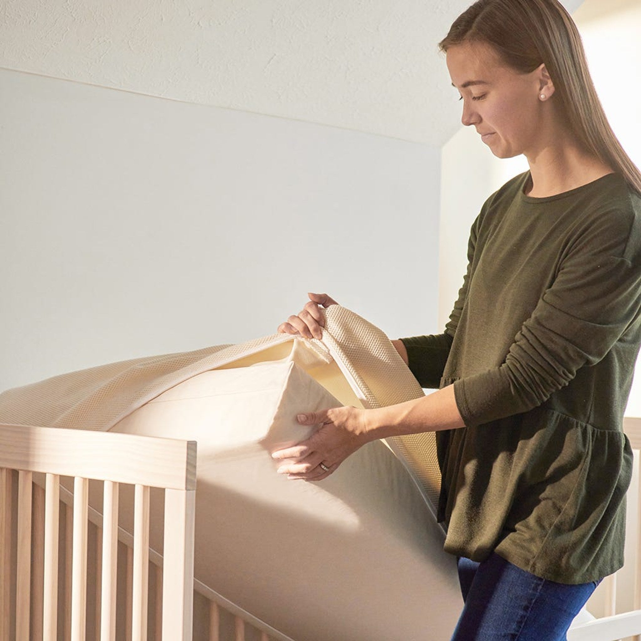 Naturepedic Breathable Organic Crib Mattress Cover