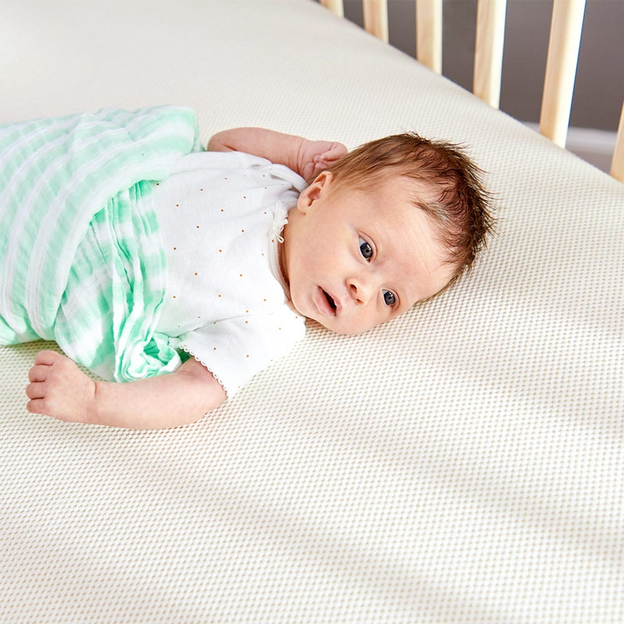 Naturepedic Breathable Organic 2-Stage Baby Crib Mattress
