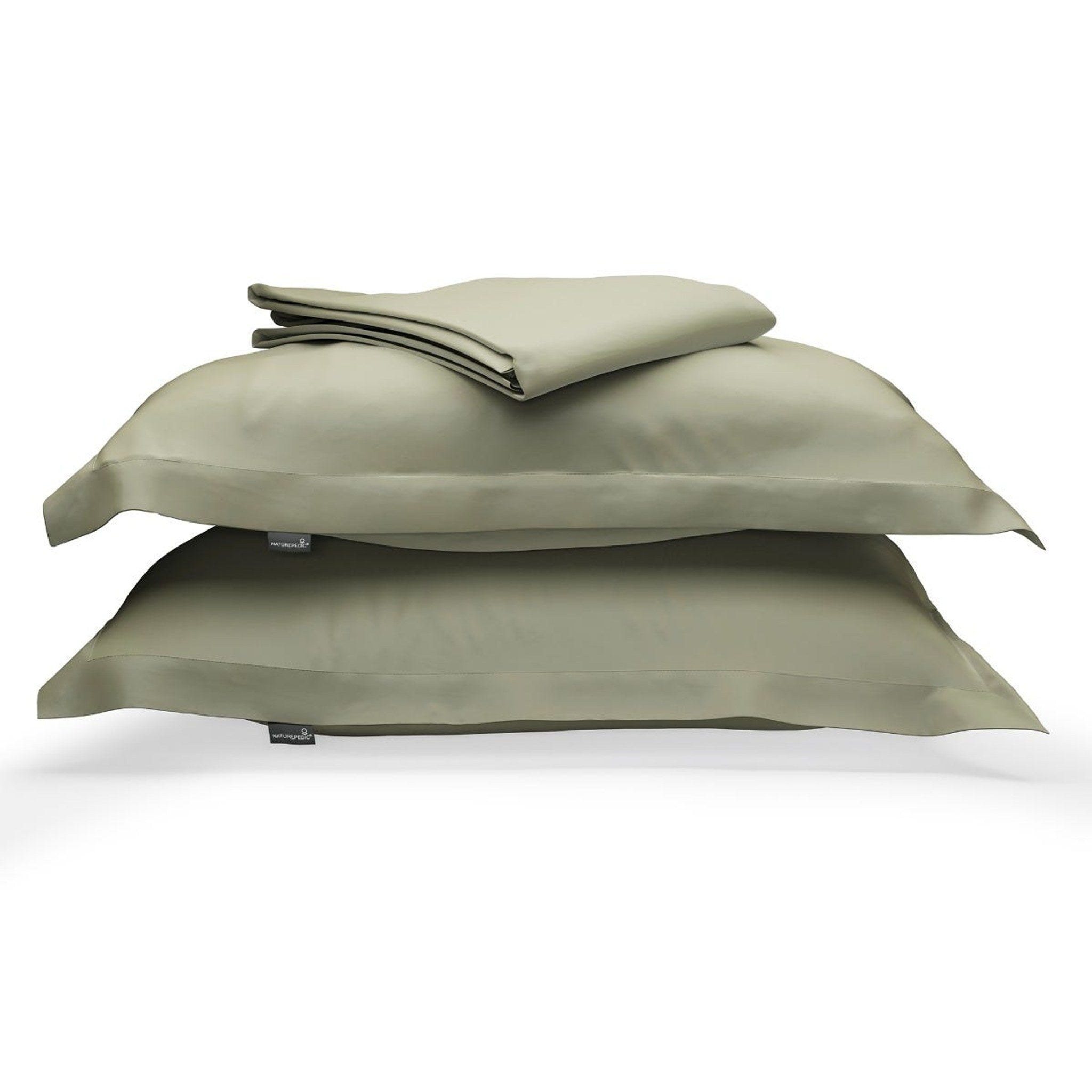 Naturepedic Organic Cotton Sateen Duvet Cover & Shams Set