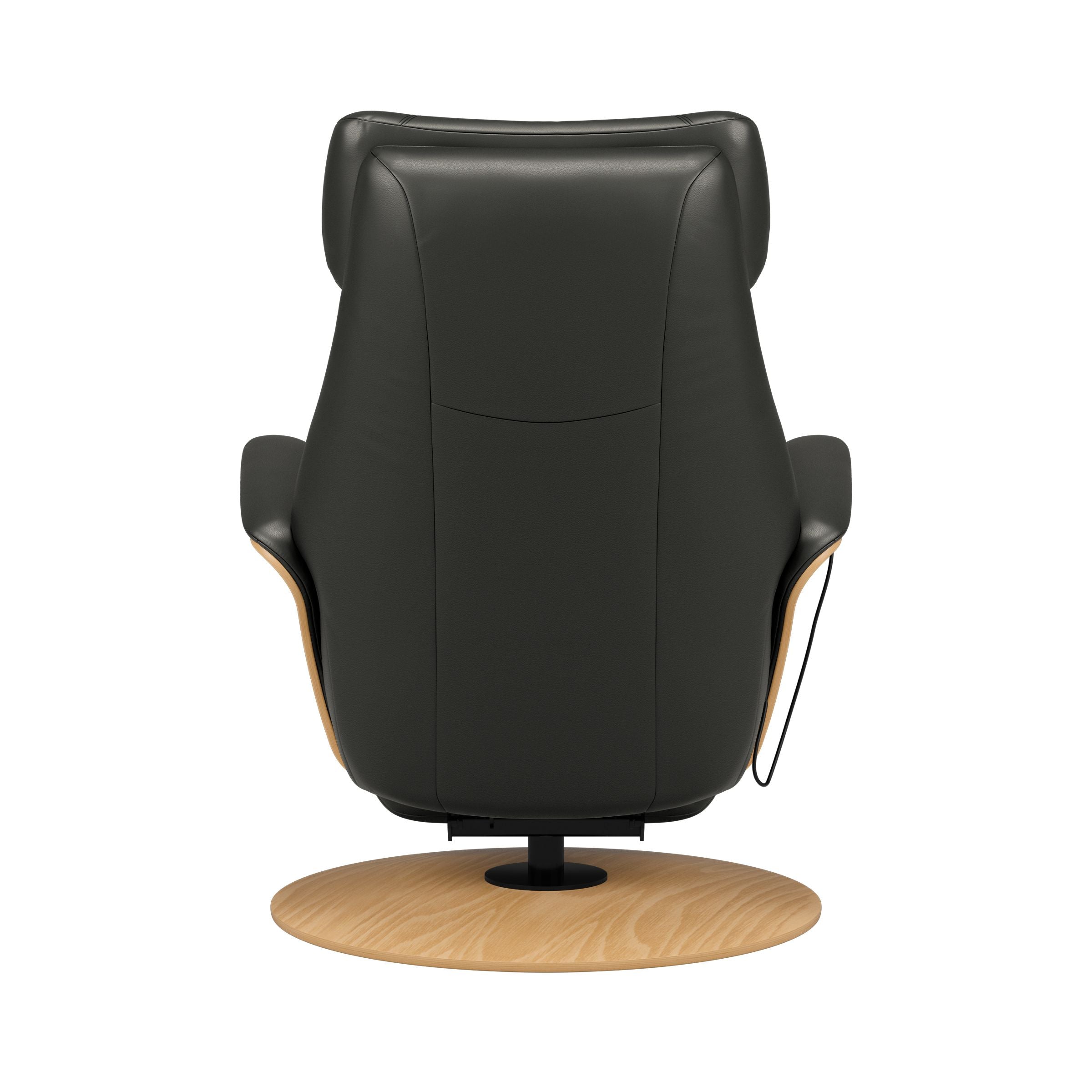 Stressless Adam Wood Disc Recliner — Paloma Black