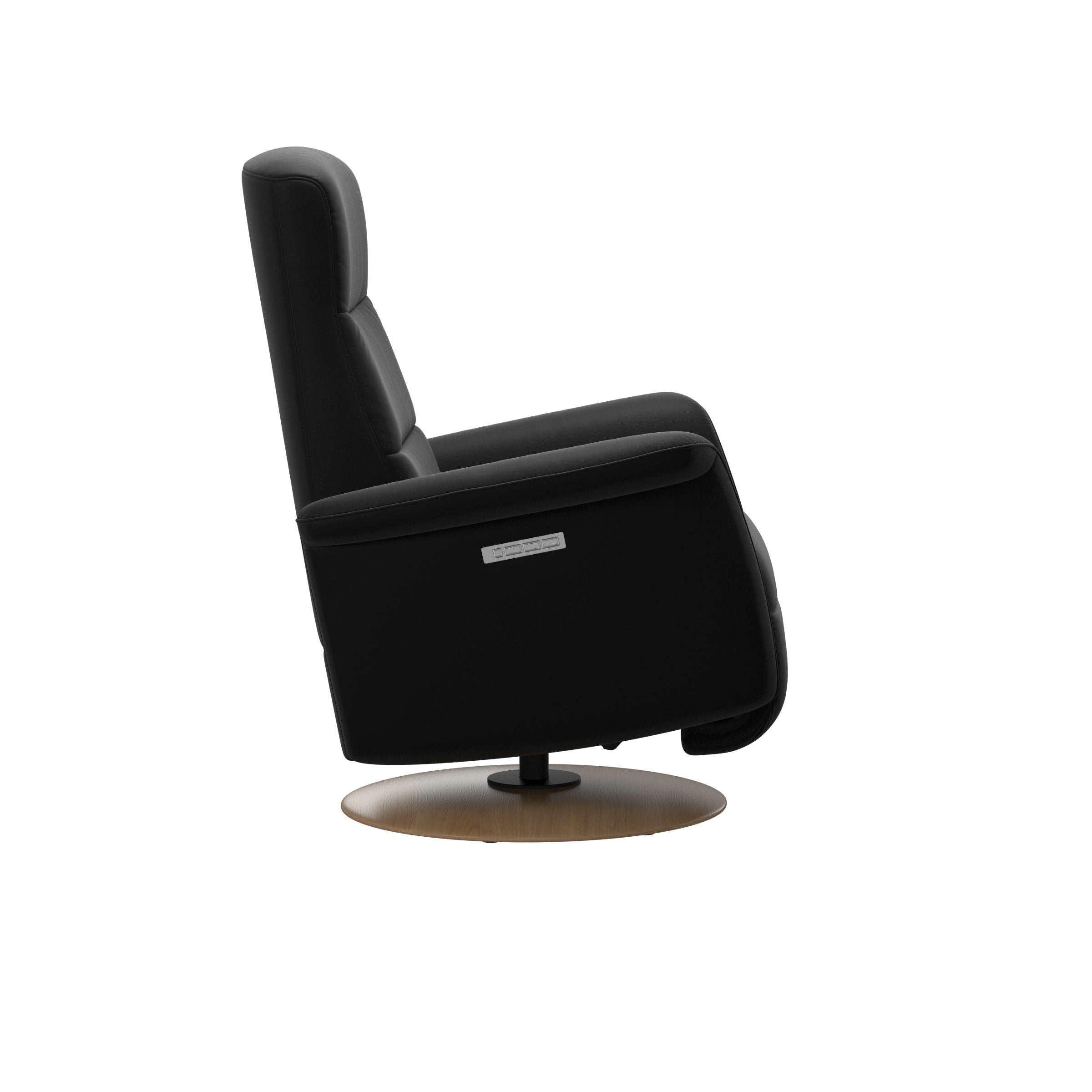 Stressless Mike Moon Base Recliner — Paloma Black