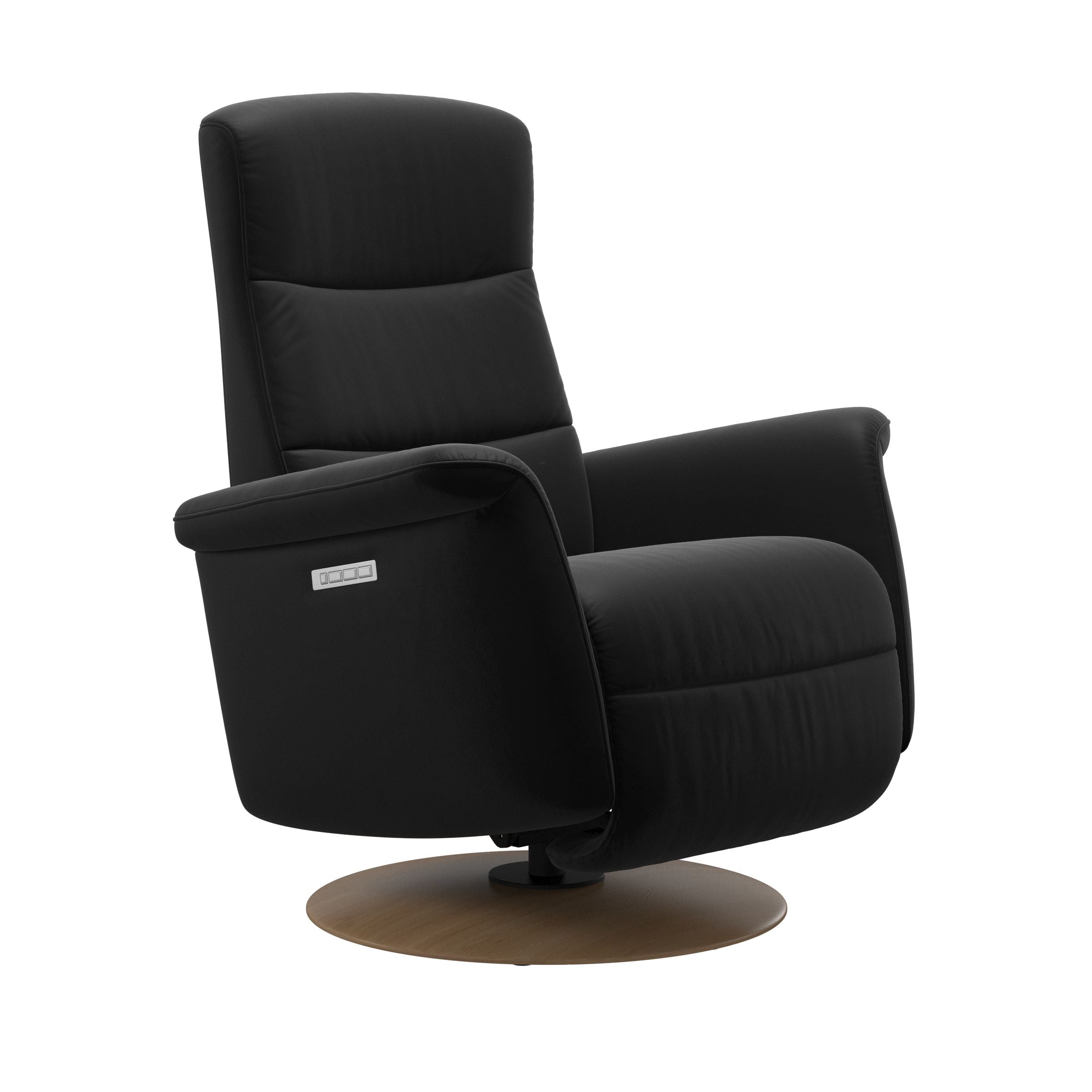 Stressless Mike Moon Base Recliner — Paloma Black