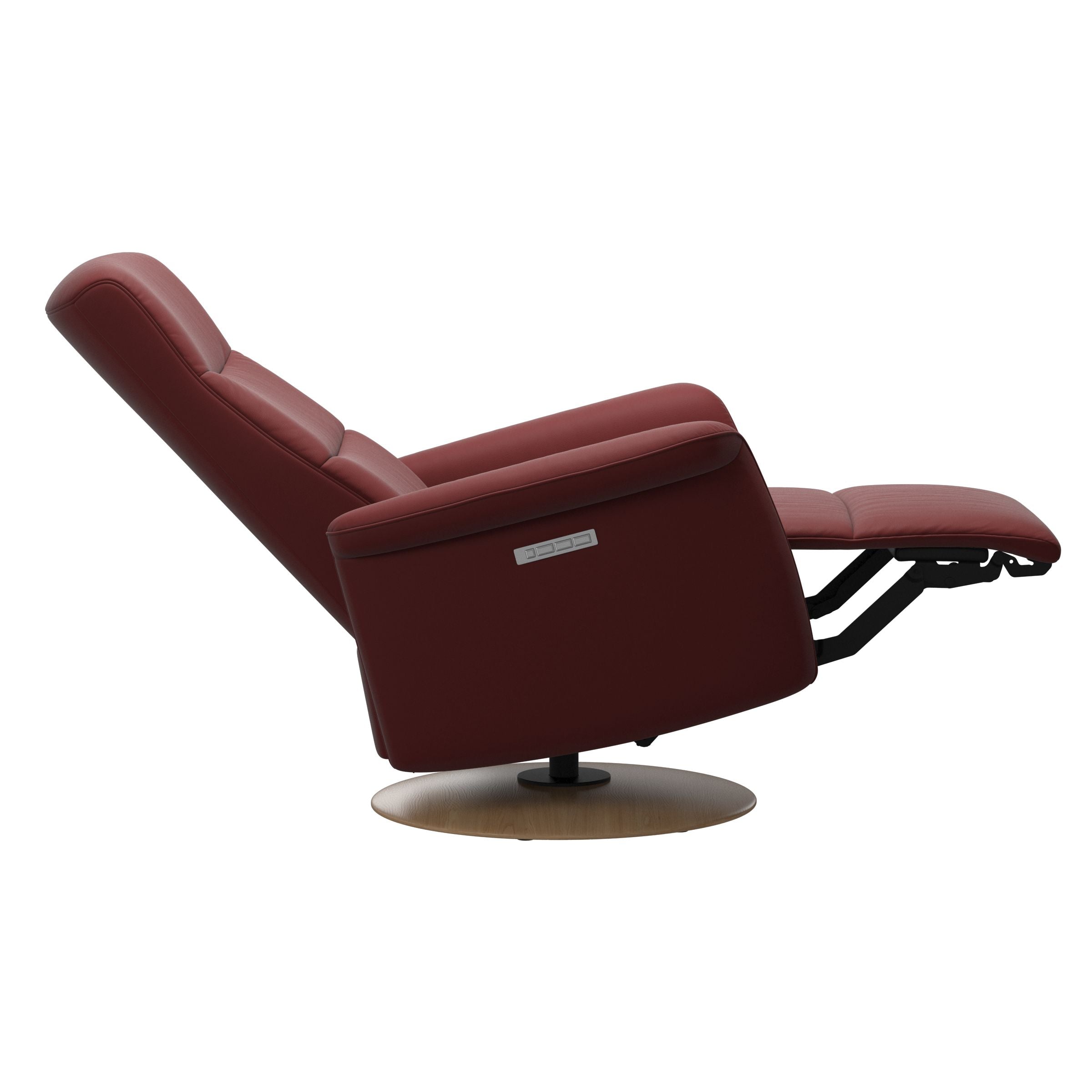 Stressless Mike Moon Base Recliner — Paloma Cherry