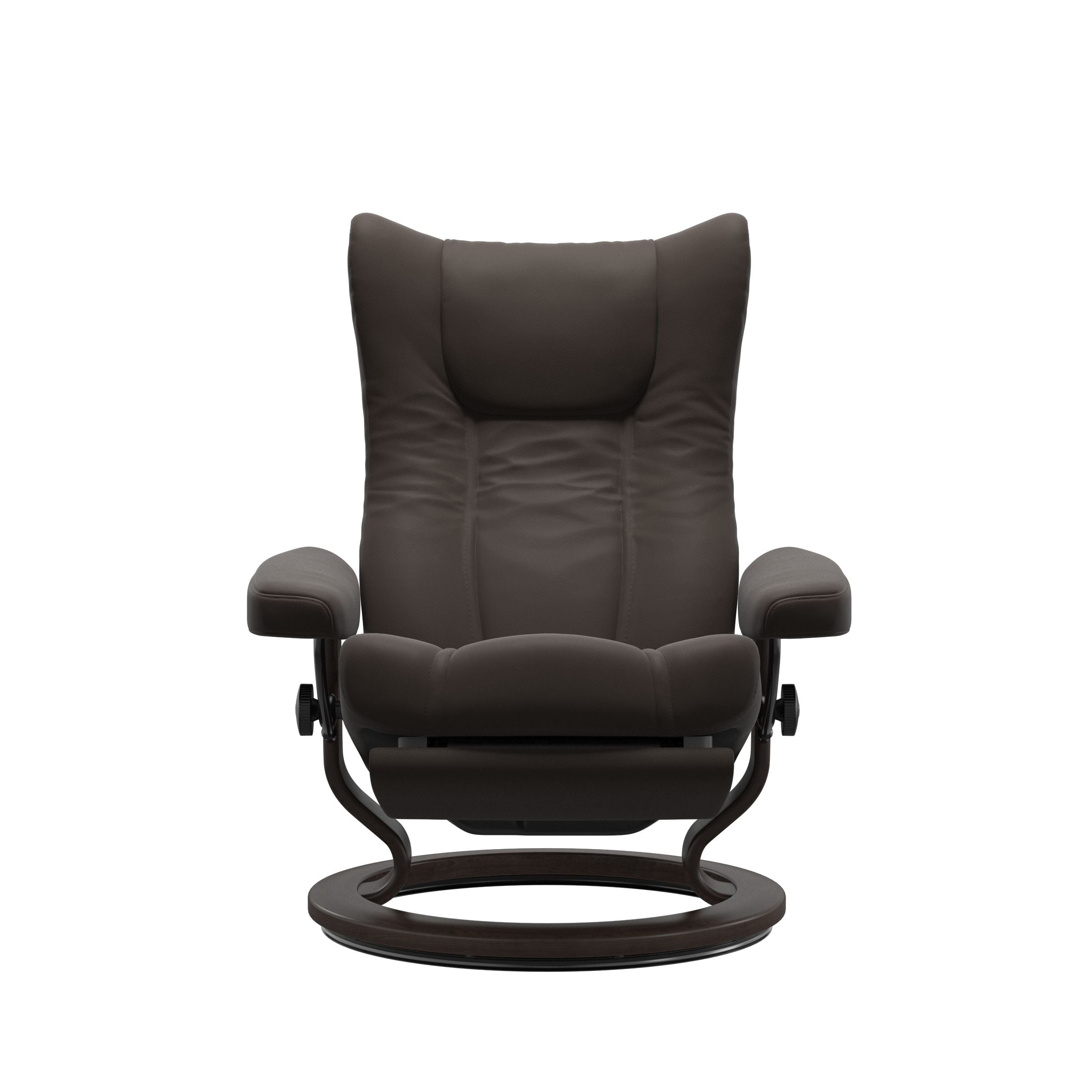 Stressless Wing Power Recliner — Paloma Chestnut