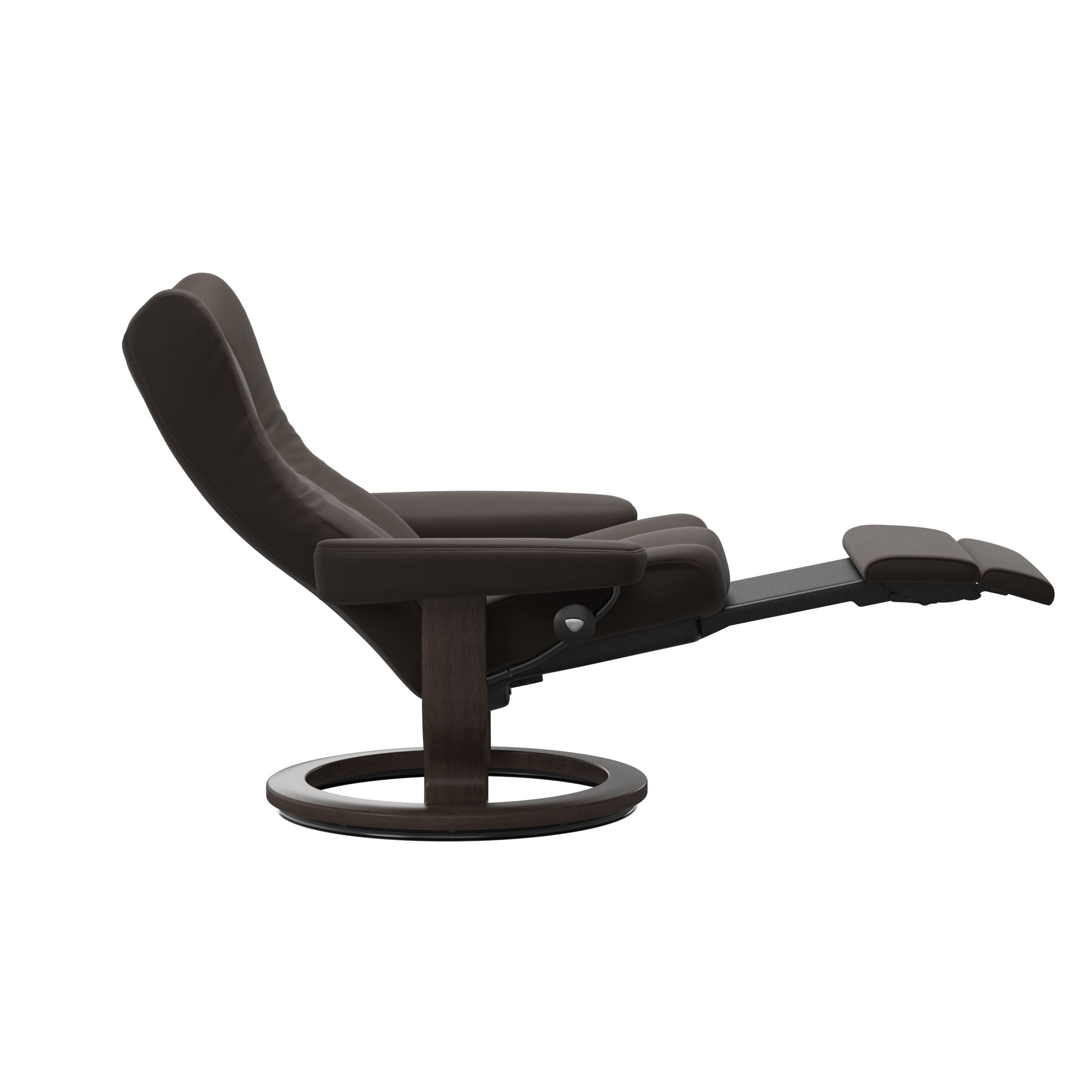Stressless Wing Power Recliner — Paloma Chestnut