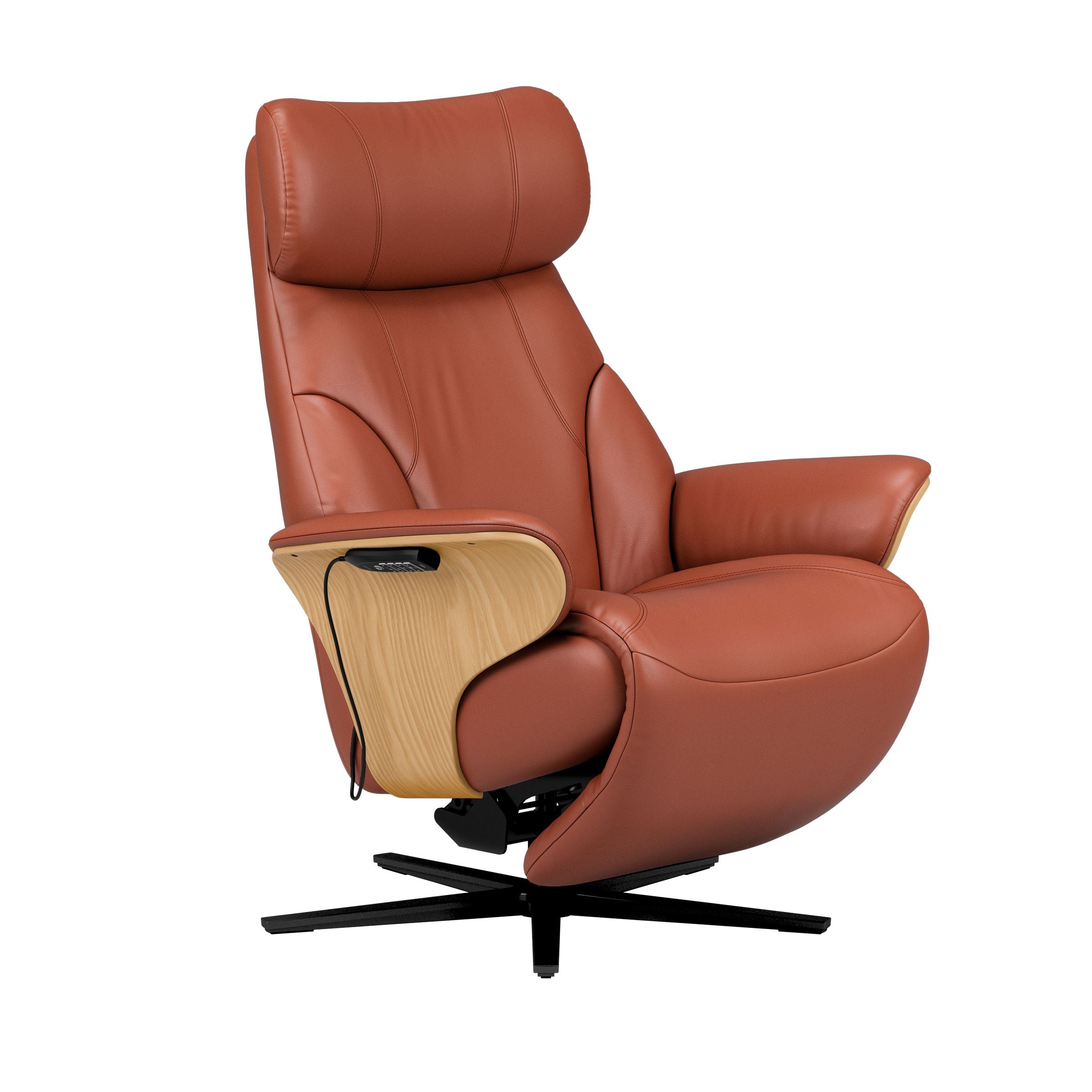 Stressless Adam Disc Base Recliner — Paloma Dark Henna