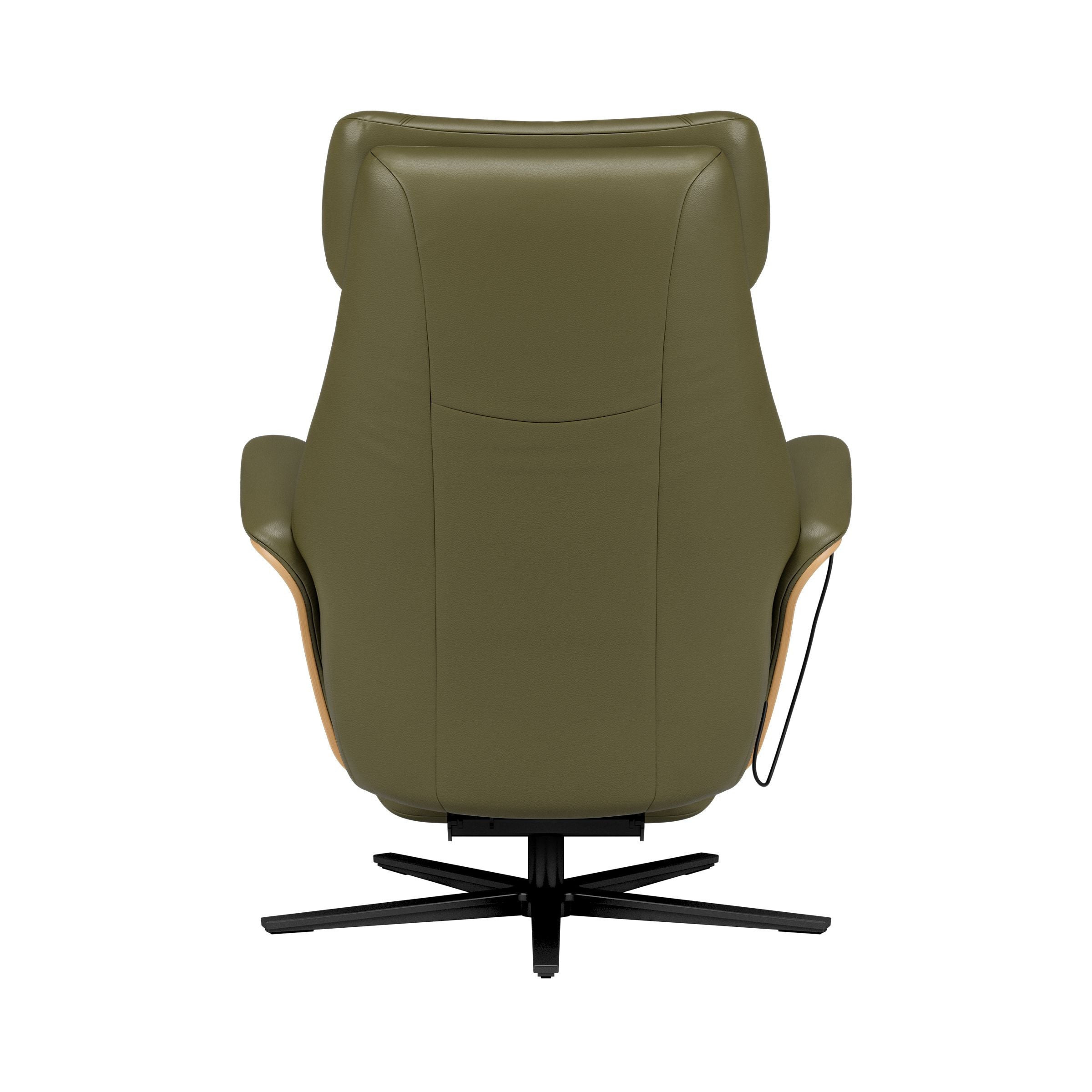 Stressless Adam Disc Base Recliner — Paloma Dark Olive