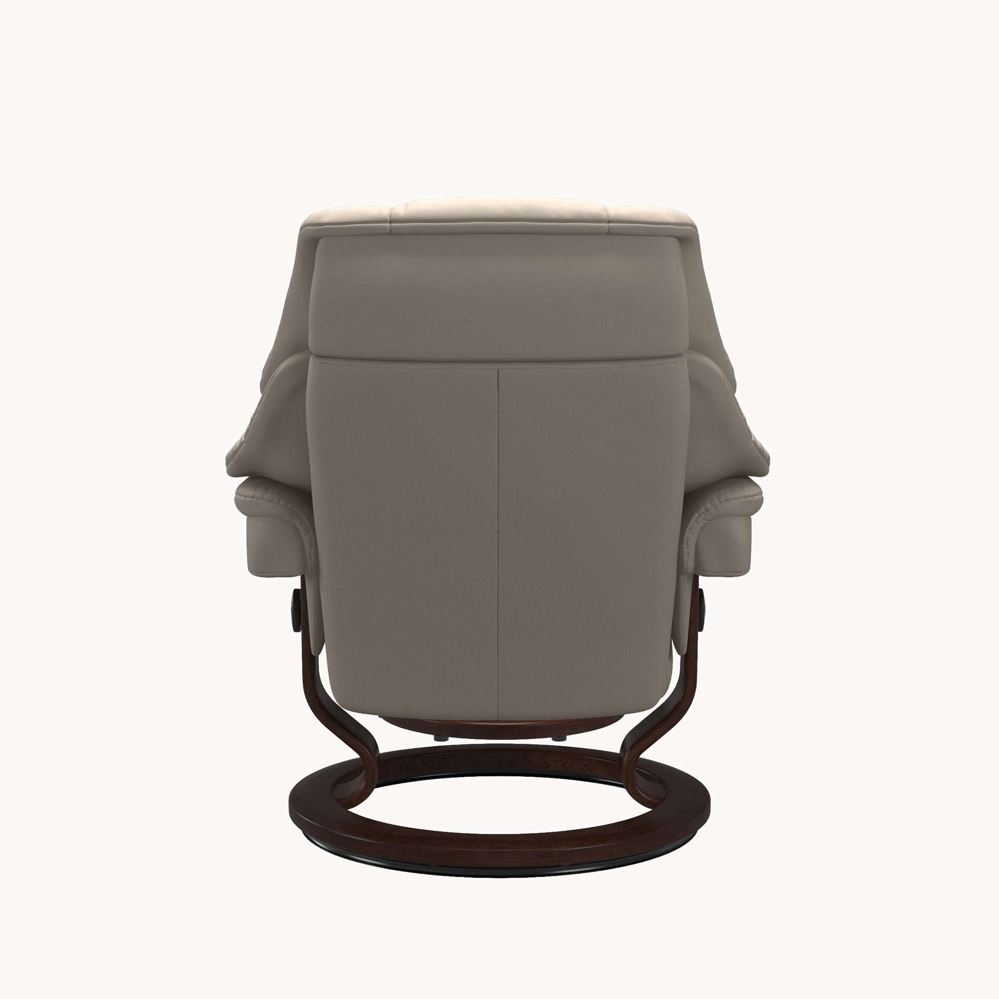 Stressless Reno Classic Base Chair & Ottoman - Paloma Fog