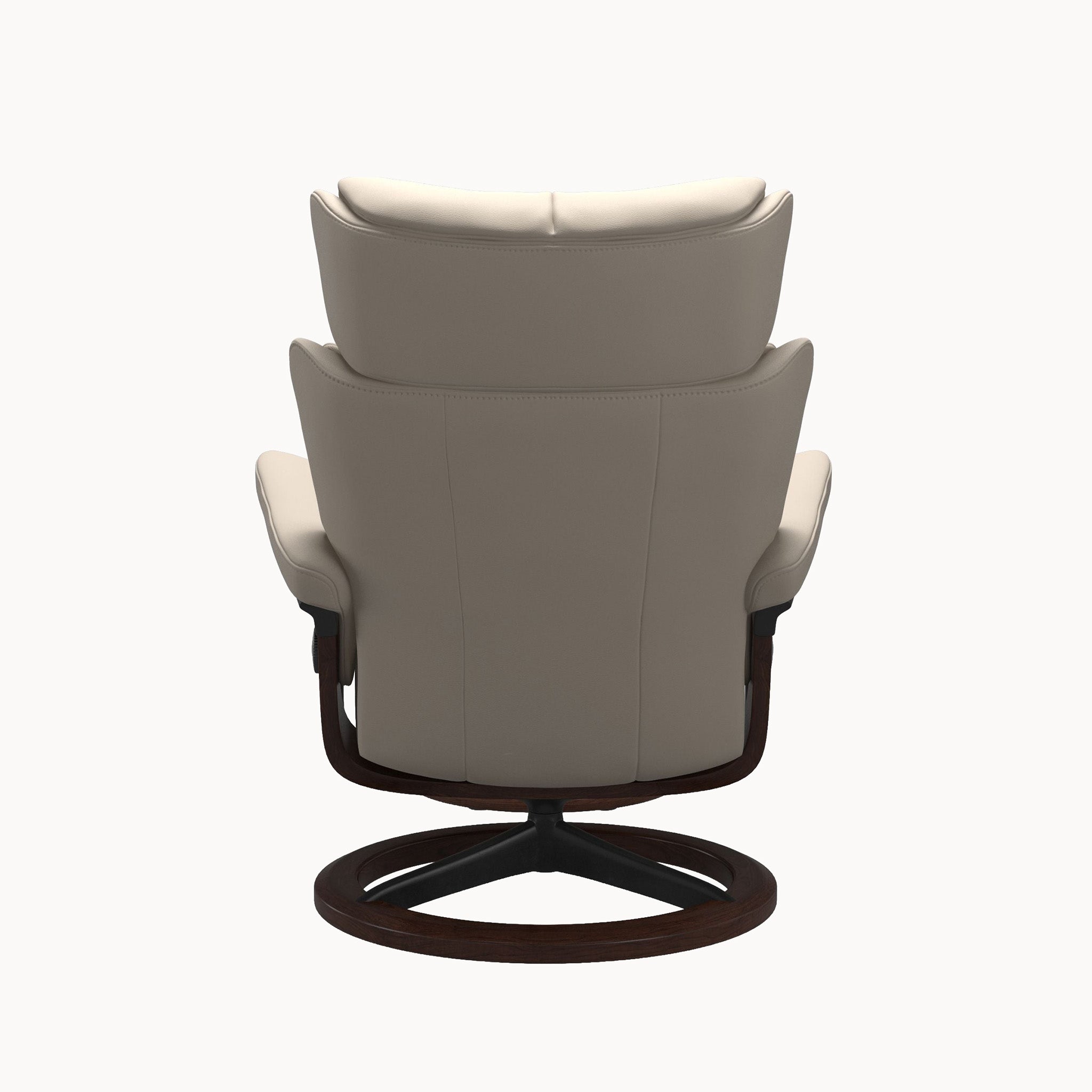 Stressless Magic Signature Base Chair & Ottoman - Paloma Fog