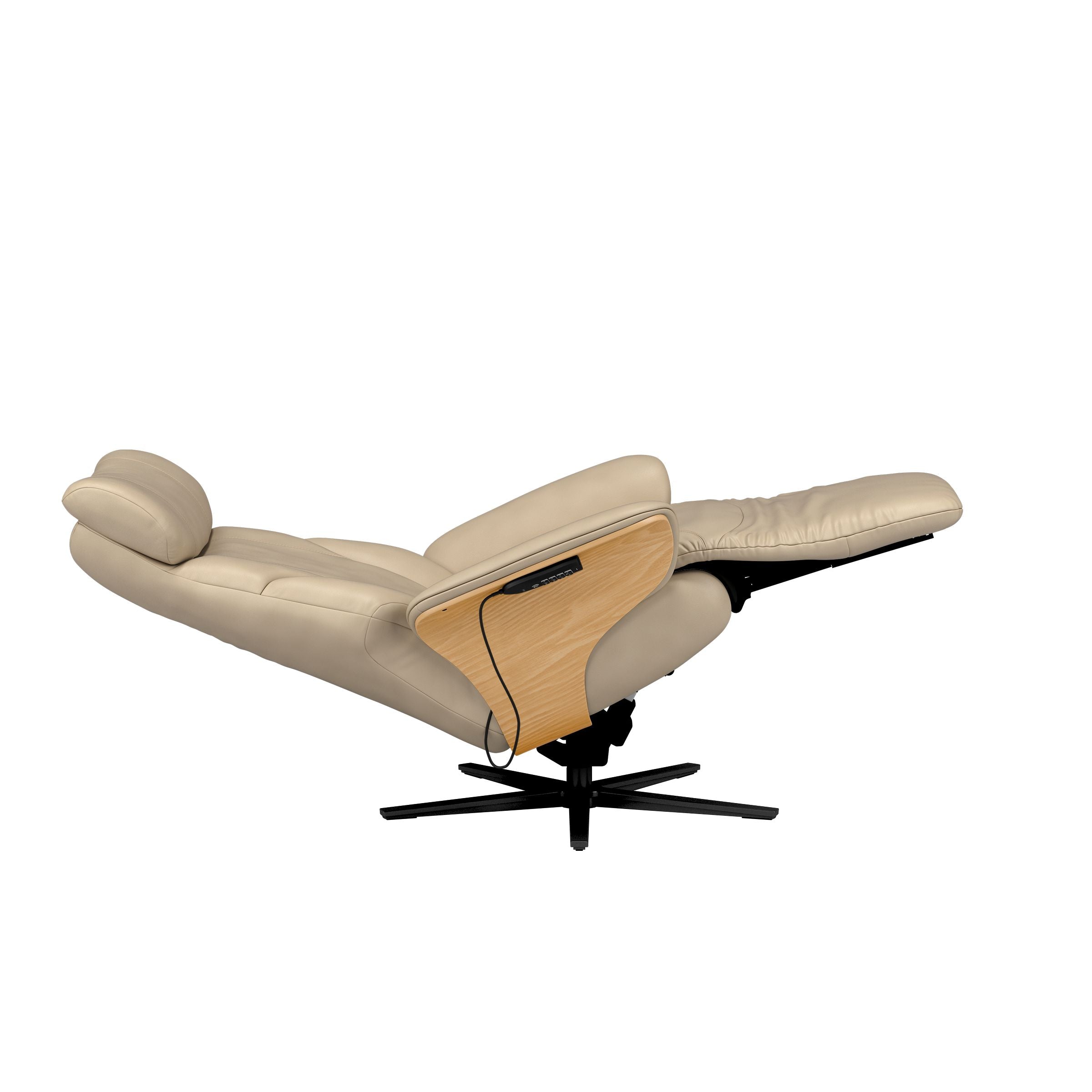 Stressless Adam Disc Base Recliner — Paloma Fog