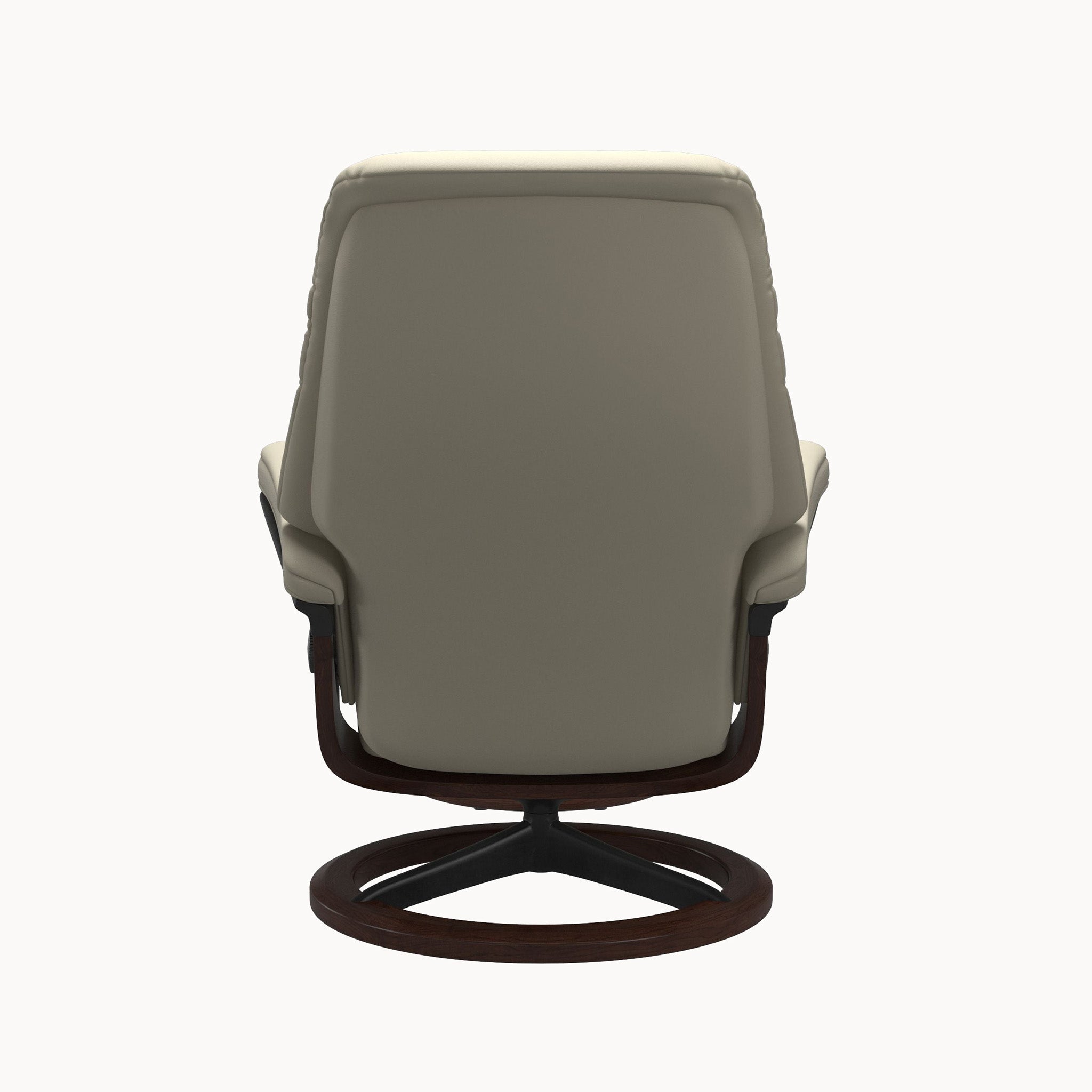 Stressless Sunrise Signature Base Chair & Ottoman - Paloma Light Grey