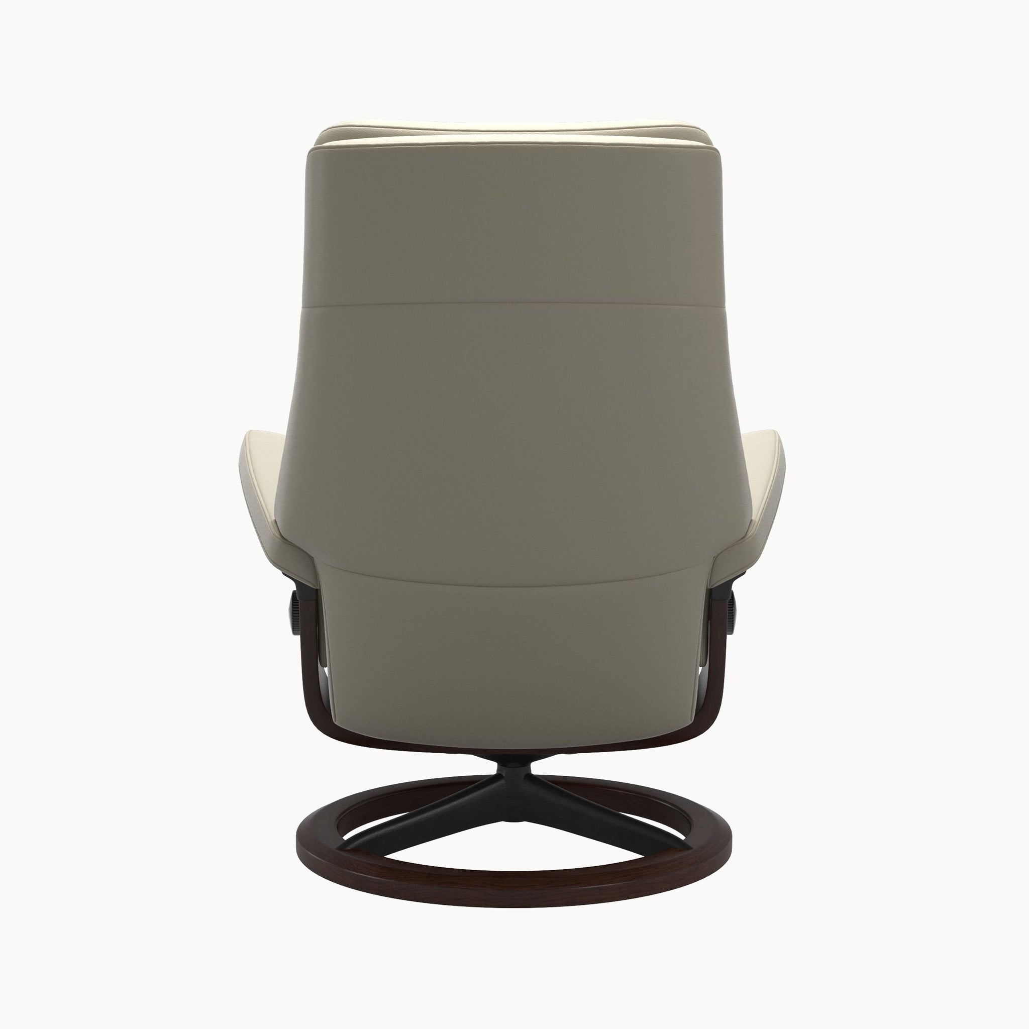 Stressless Paul Signature Base Chair & Ottoman - Paloma Light Grey